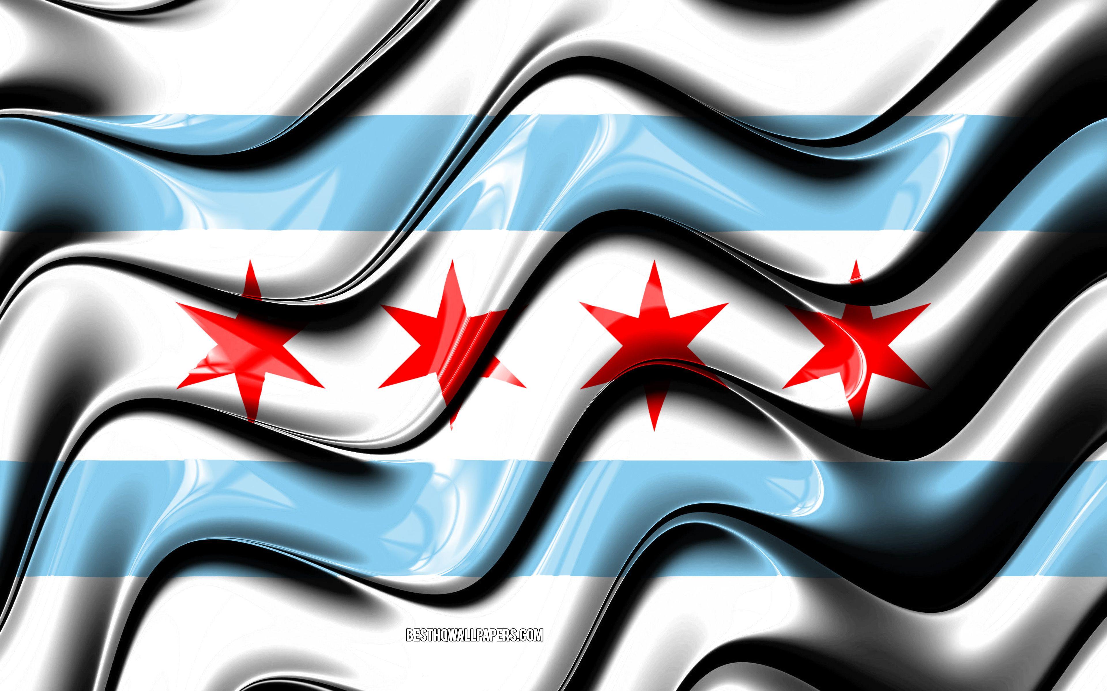 Chicago City Skyline With Flag Of Chicago On Background  Arte vetorial de  stock e mais imagens de Chicago  Illinois  iStock