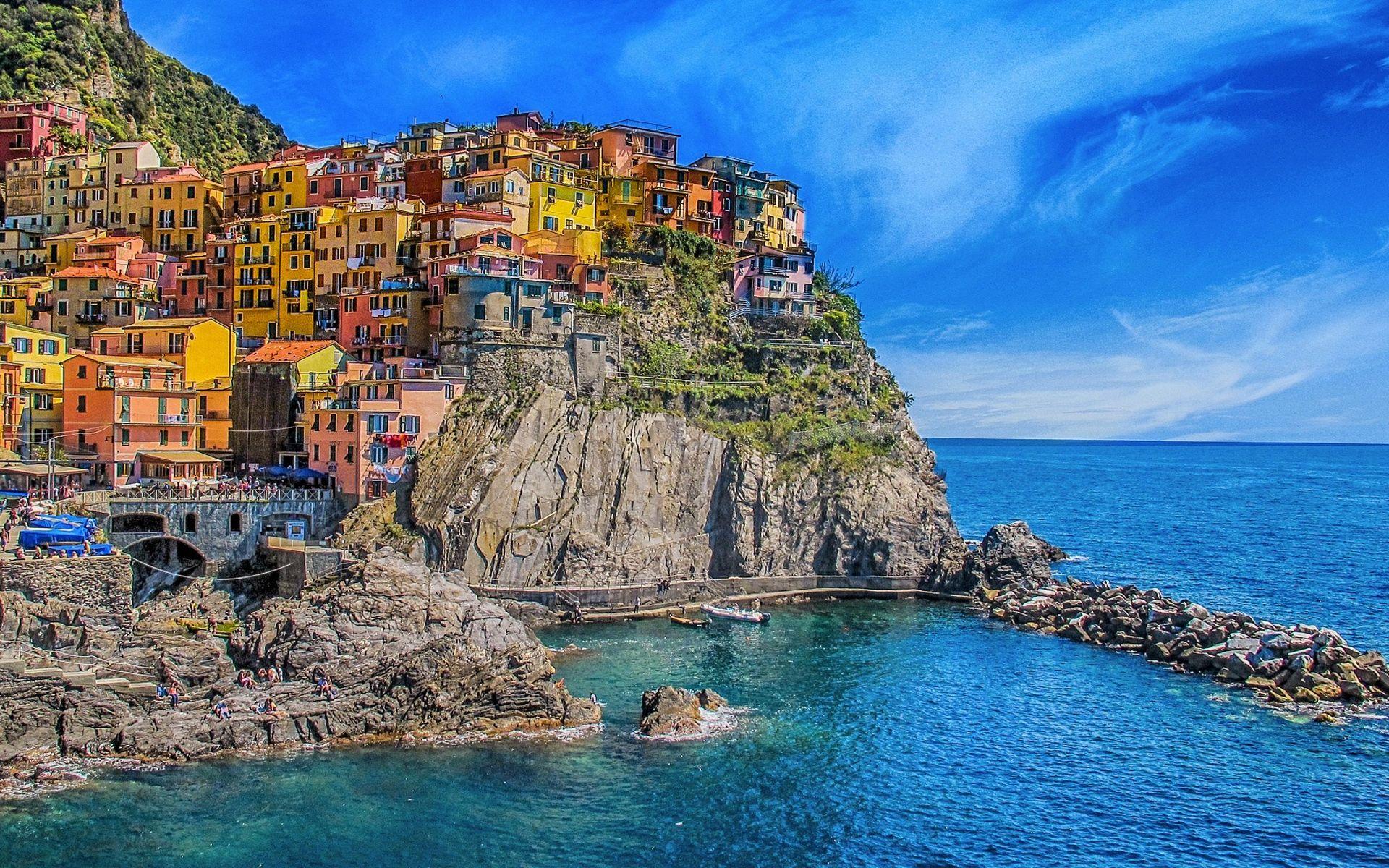 1920x1200 Coastal Village Wallpaper