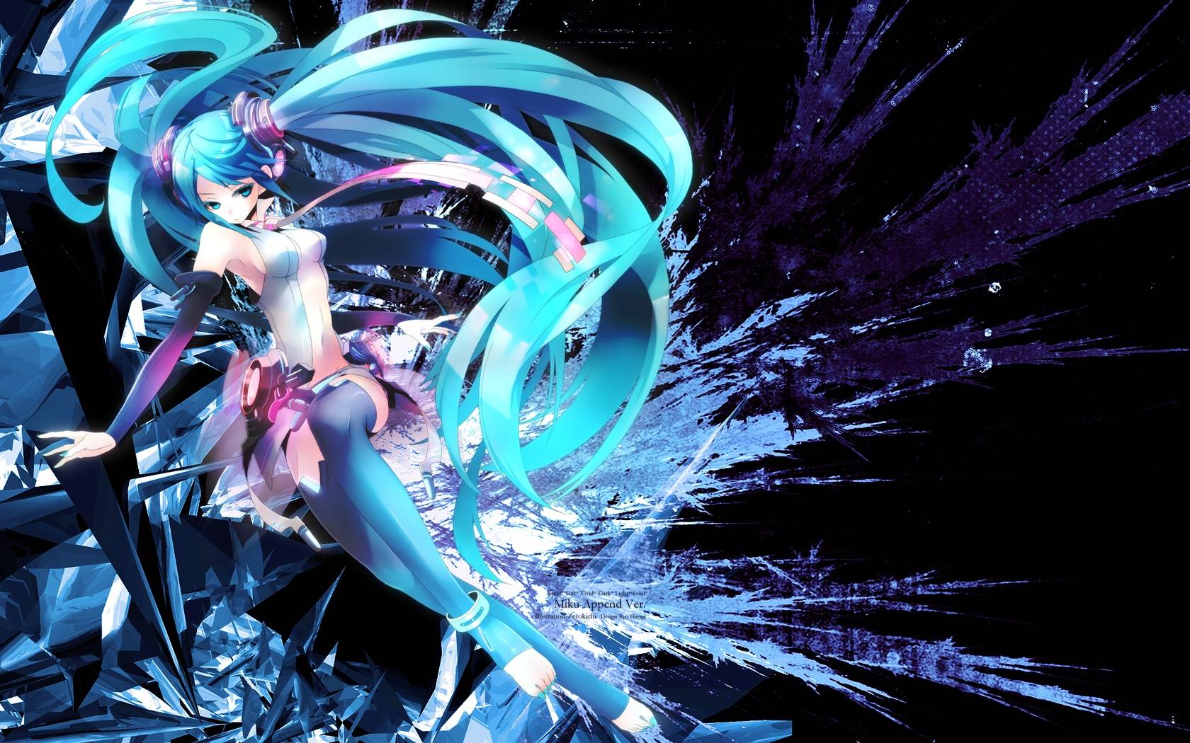 1680x1050 Free download Cool Miku Hatsune Anime Manga Wallpaper 1680x1050