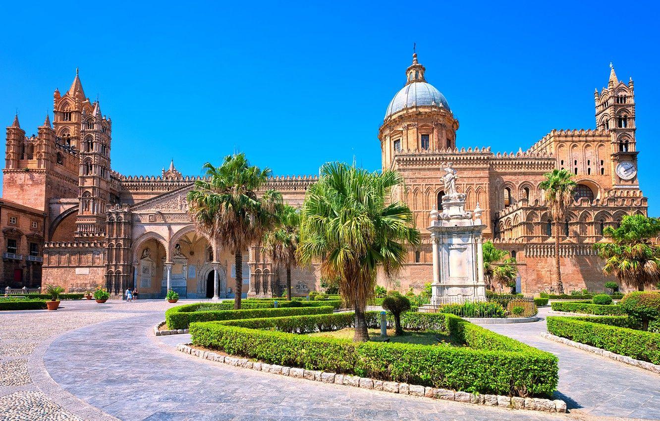 1332x850 Wallpaper the city, Italy, Italy, Sicily, Palermo, Cathedral