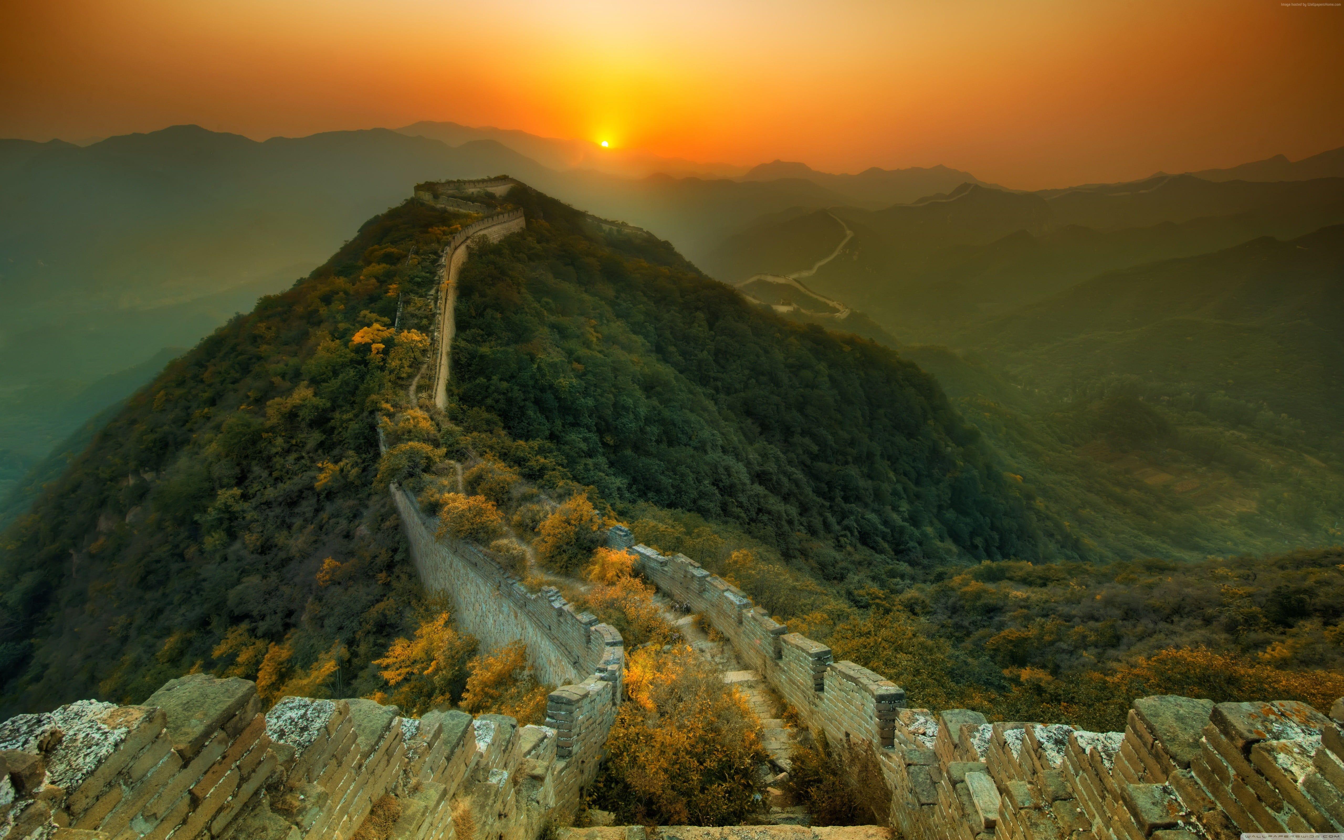 5120x3200 Great Wall of China HD wallpaper