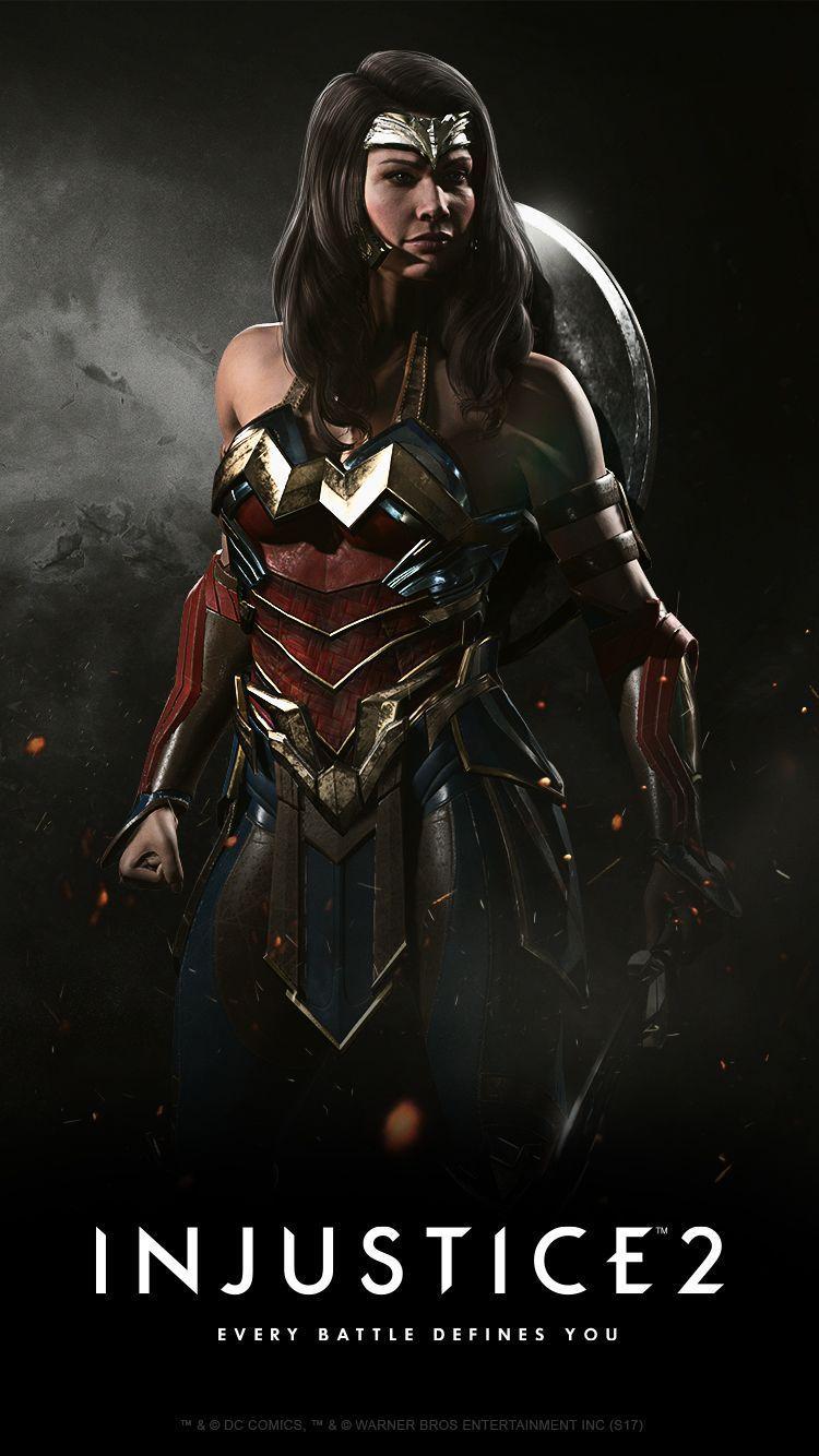 750x1334 Injustice2 WONDER WOMAN Wallpaper MOBILE 750×1334