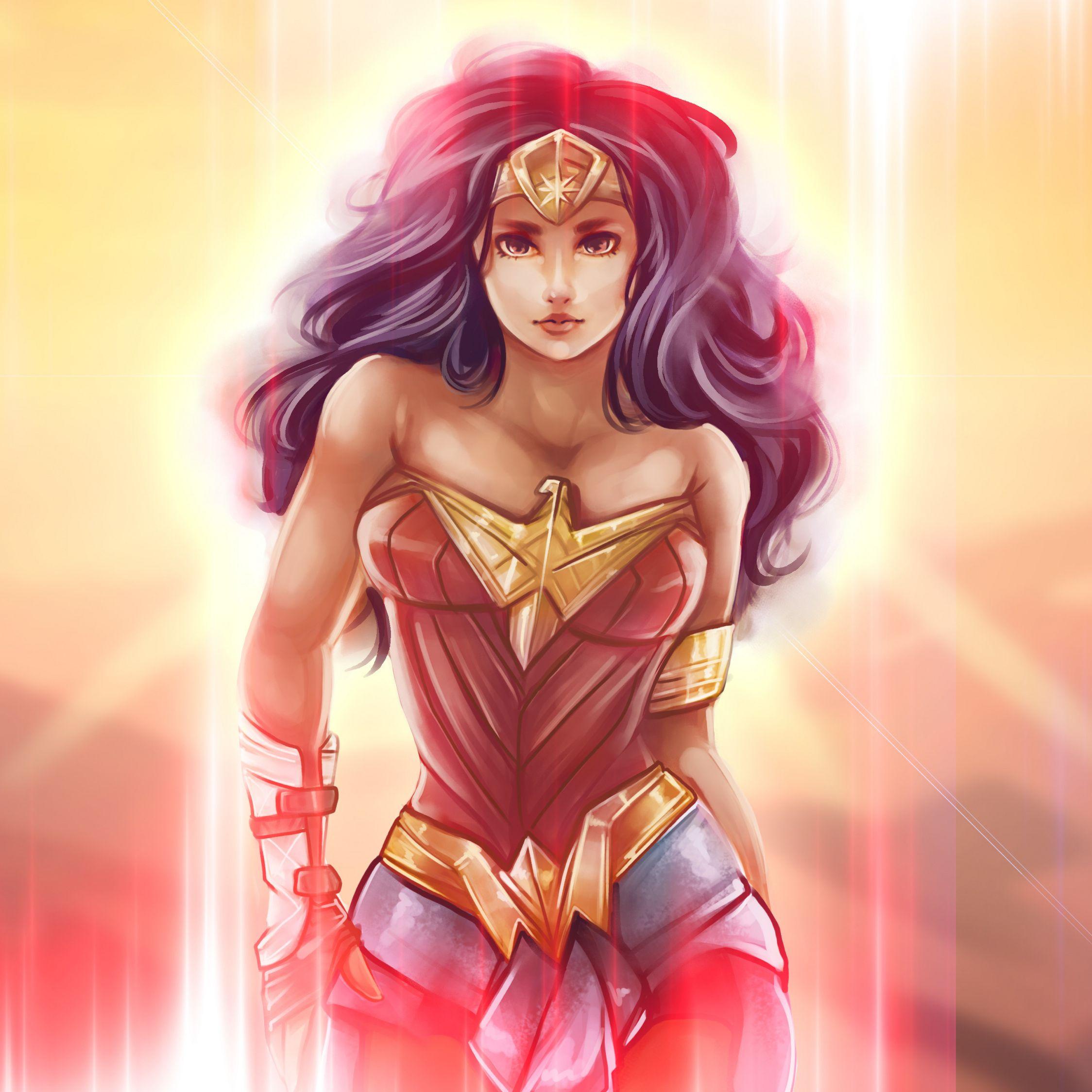 2248x2248 Download 2248x2248 wallpaper wonder woman, superhero, artwork