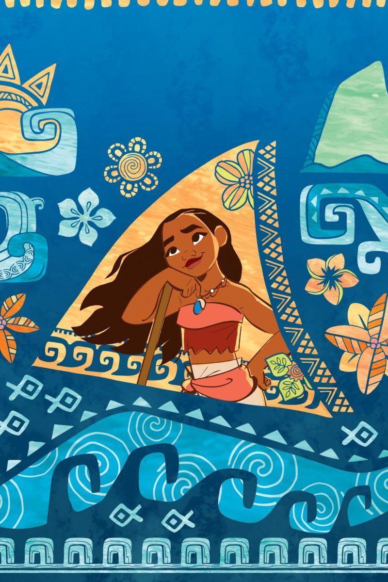 800x1200 Little Mermaid And Moana Wallpaper