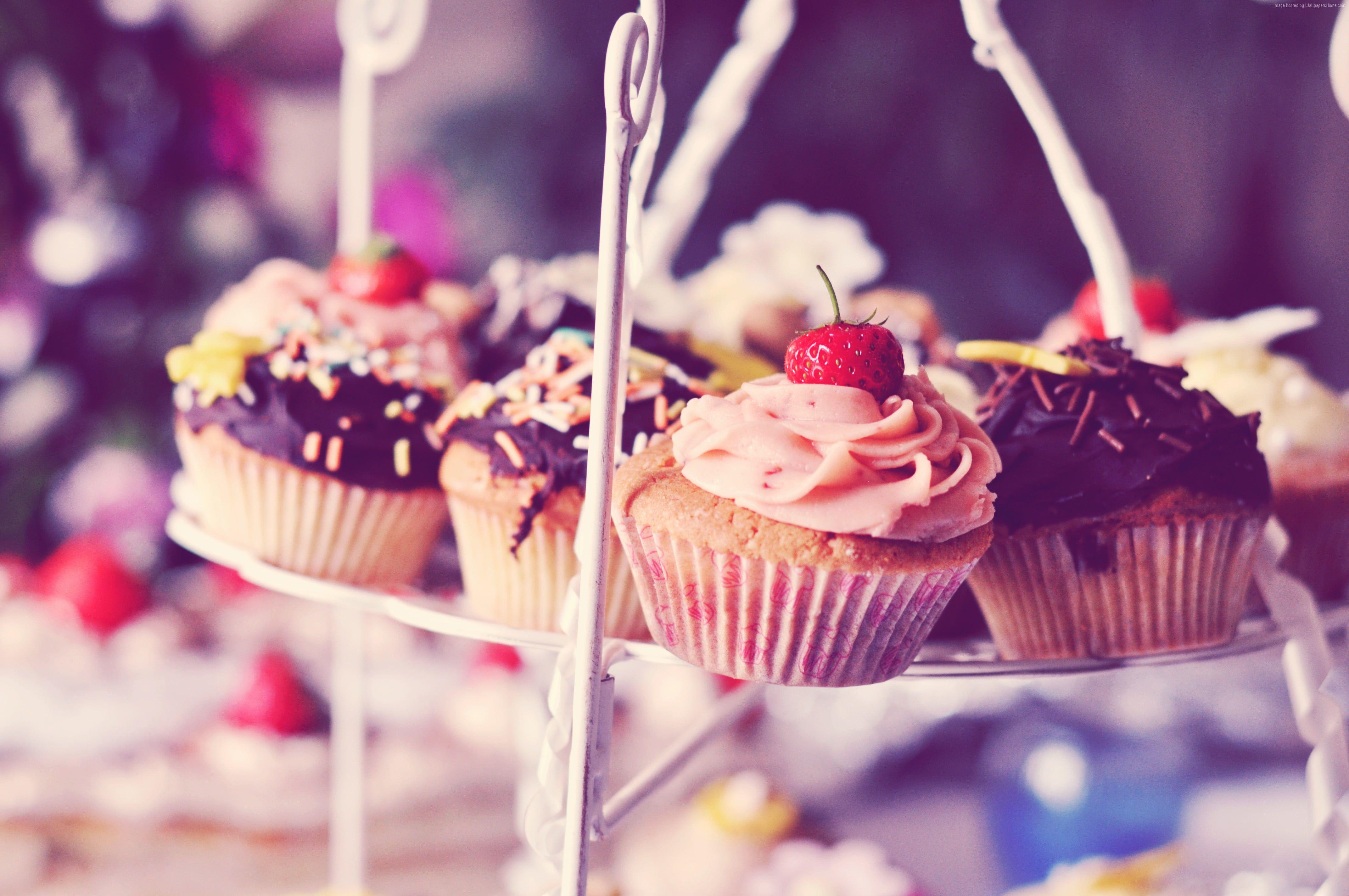 4288x2848 Food photography of cupcakes HD wallpaper