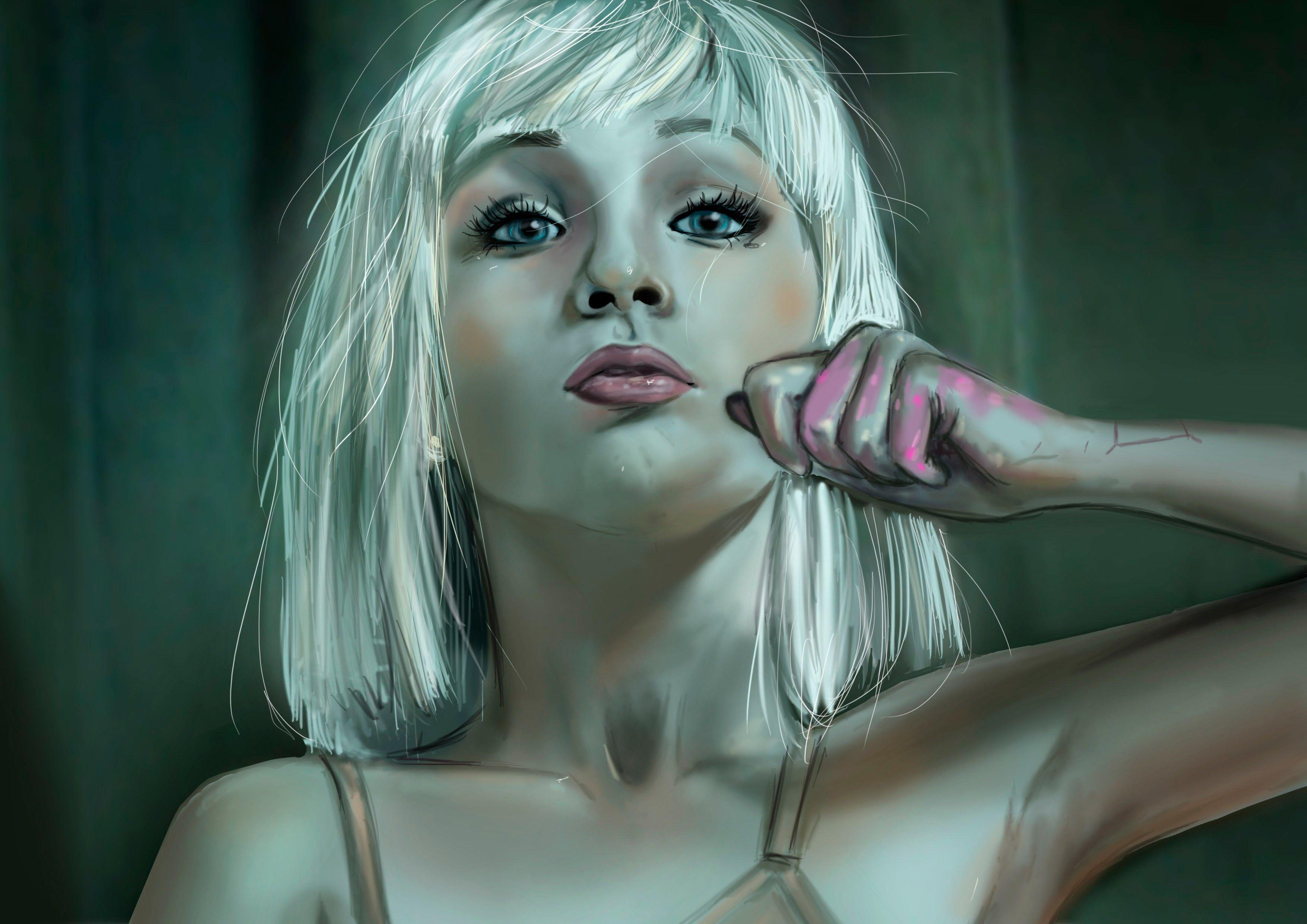 3508x2480 #Maddie Ziegler, #women, #artwork wallpaper. General