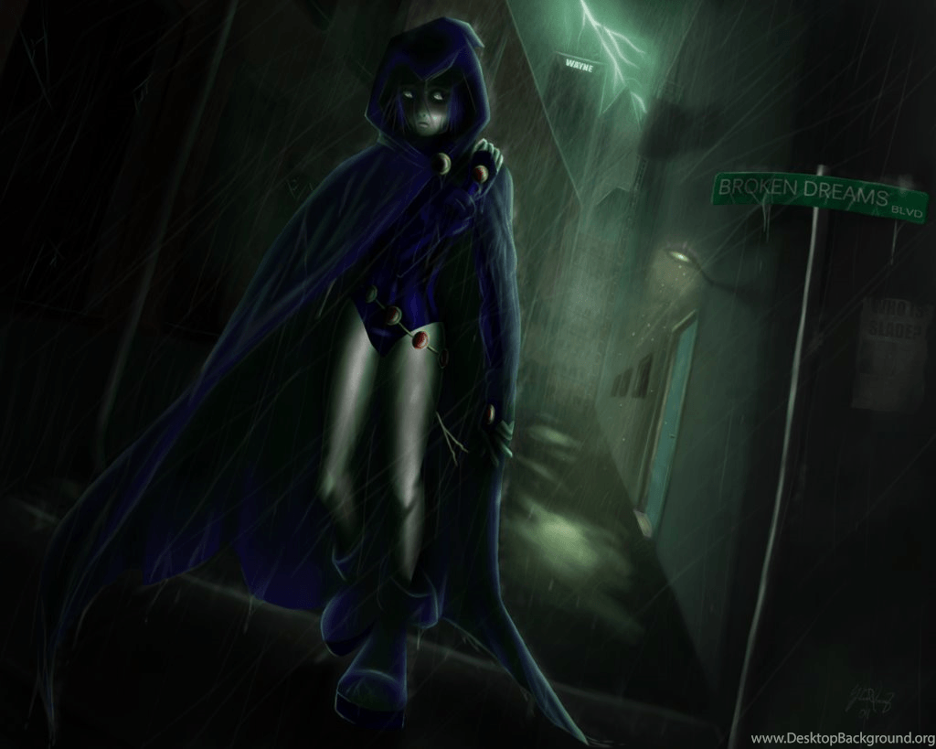 1024x819 Teen Titans Raven Wallpaper