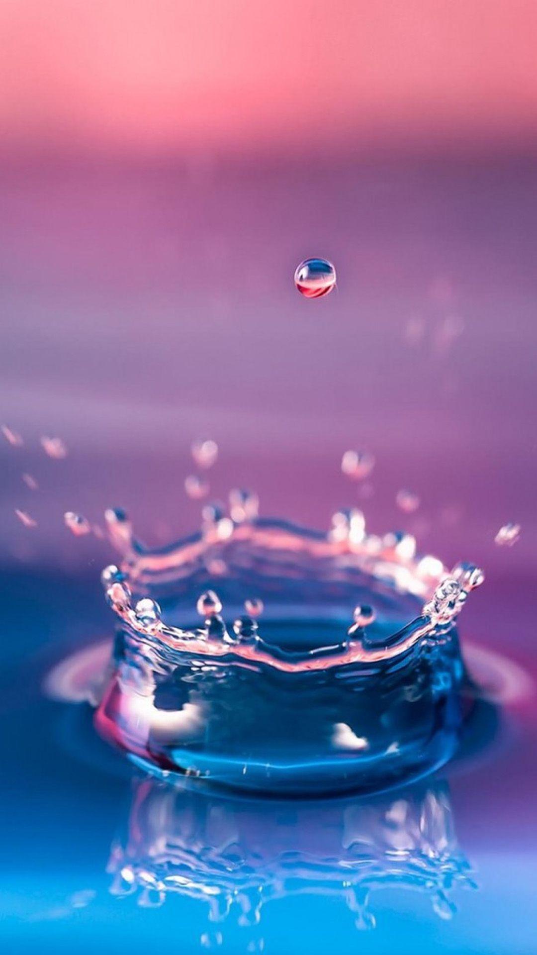 1080x1920 Water Splash Macro iPhone 8 Wallpaper. Samsung galaxy wallpaper