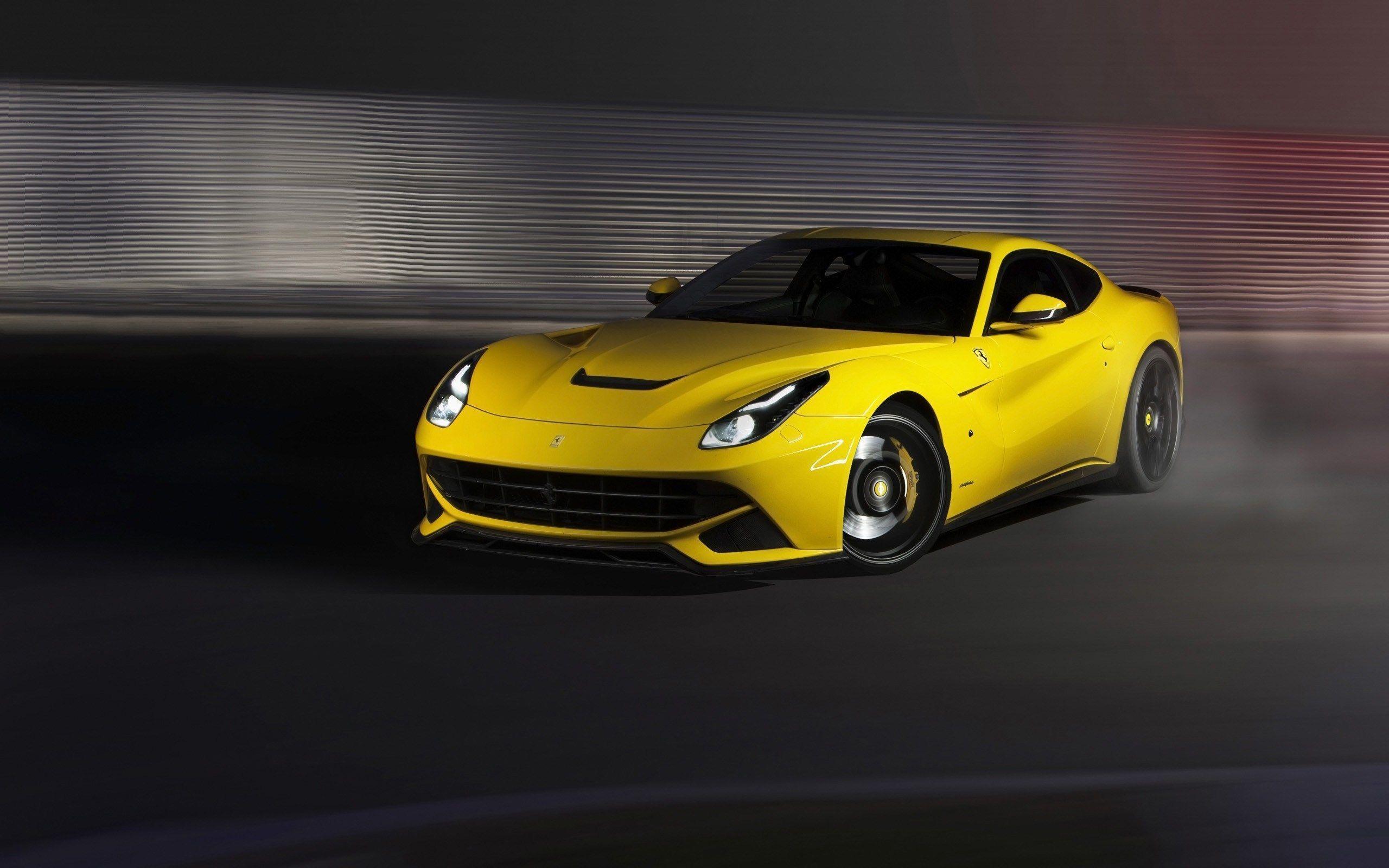 2560x1600 Yellow Ferrari Wallpaper