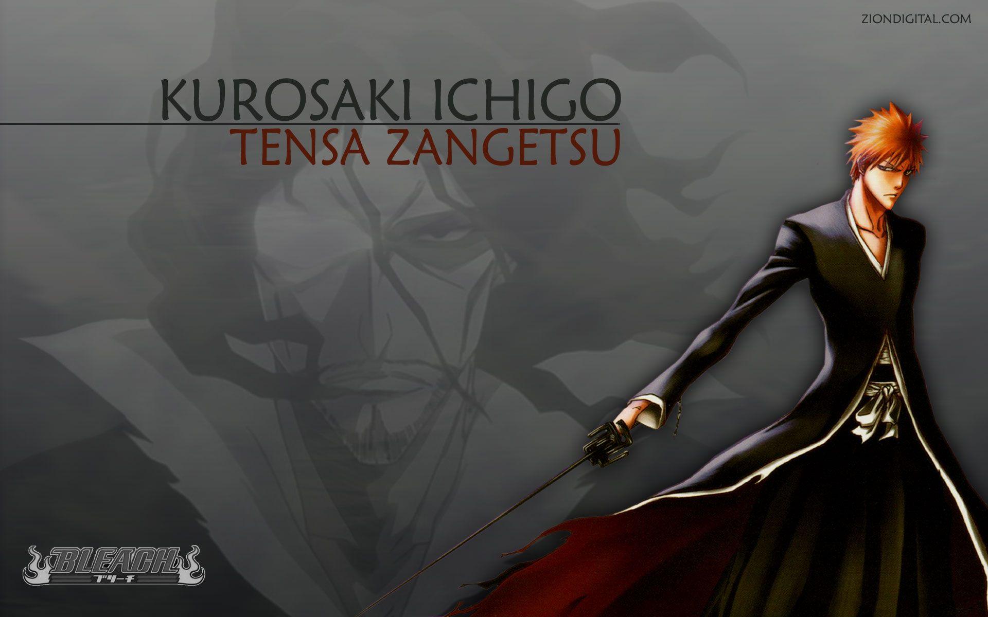 1920x1200 Bleach, Kurosaki Ichigo, Zangetsu Wallpaper /