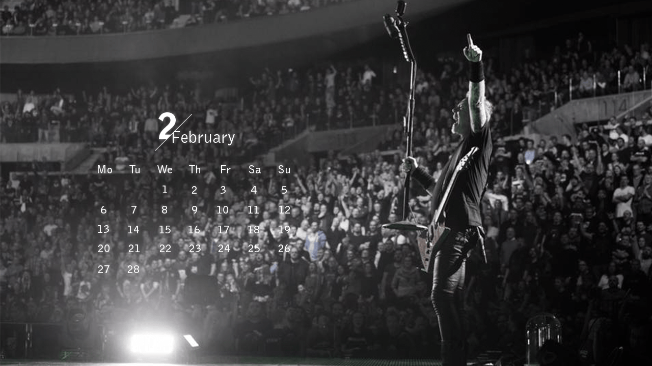 1280x720 James Hetfield calendar wallpaper