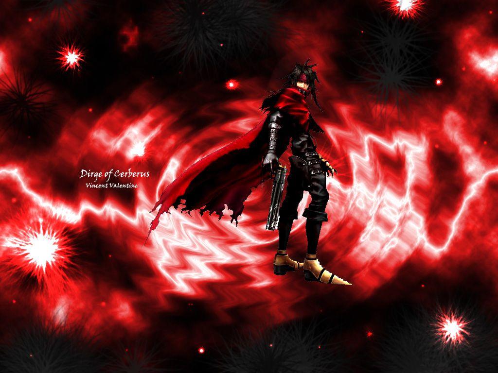 1024x768 Final Fantasy VII: Dirge of Cerberus Wallpaper: Vincent Valentine