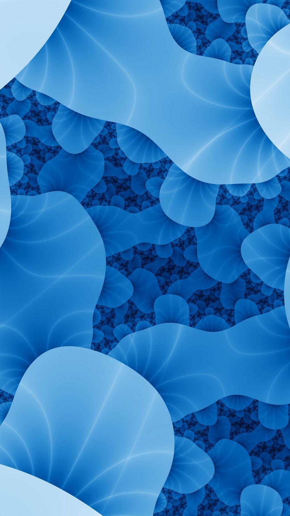 938x1668 Download Wallpaper 938x1668 Abstraction, Bacteria, Blue Iphone 8 7
