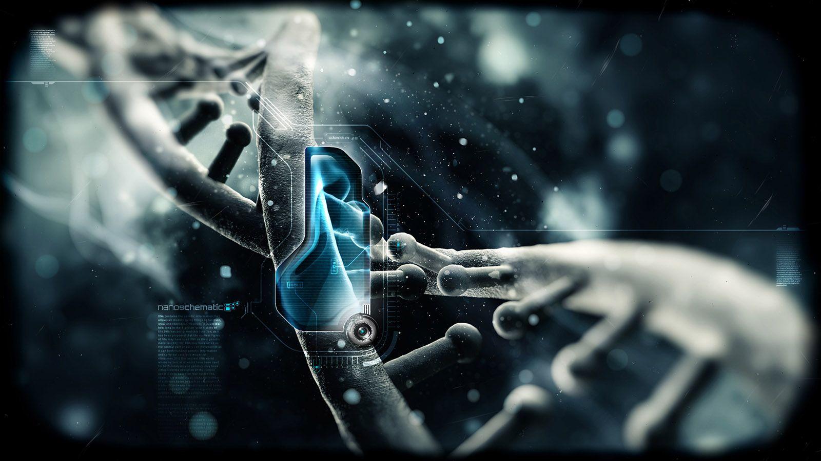 1600x900 DNA Nanoschematic Wallpaper