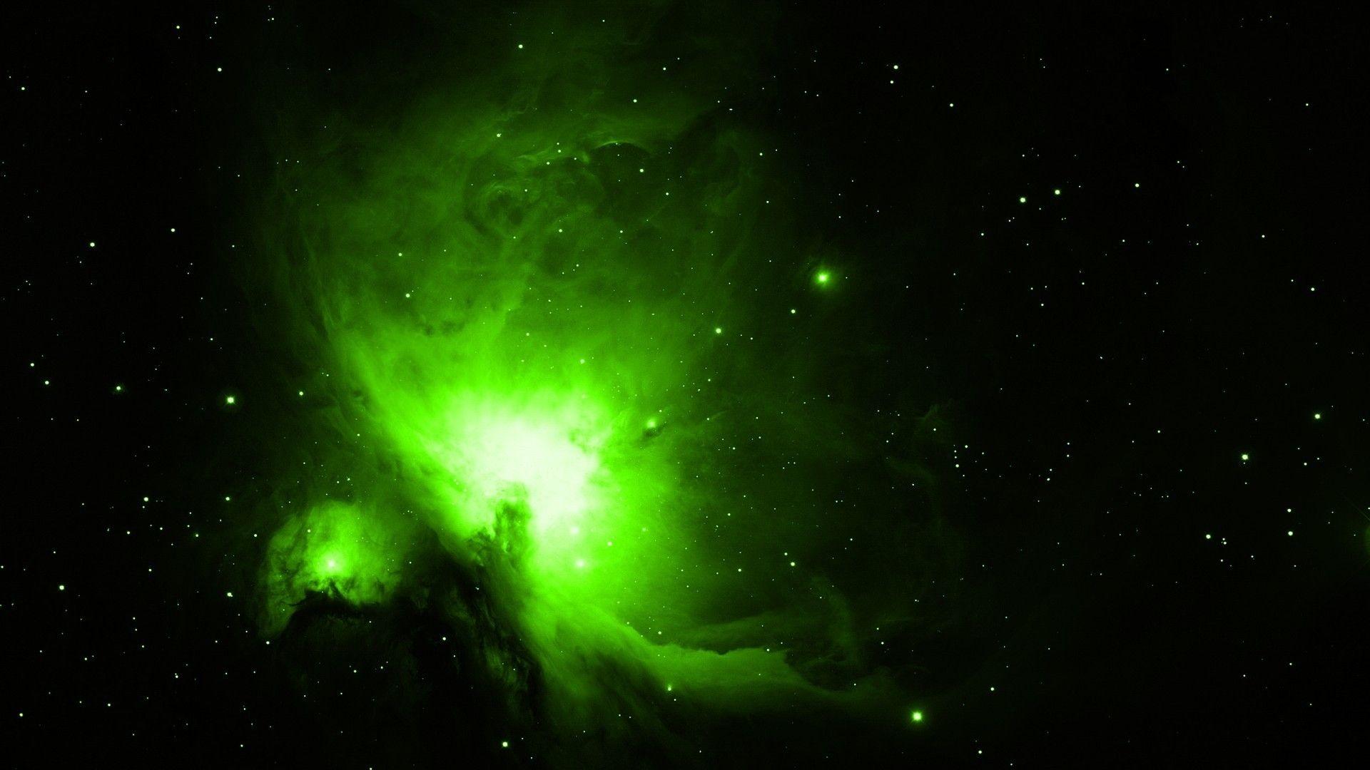 1920x1080 Light Green Outer Space desktop PC and Mac wallpaper