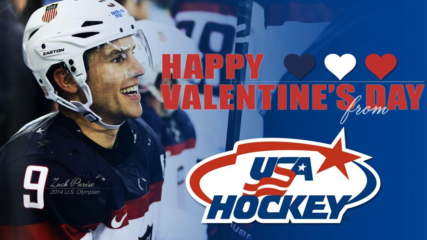 1366x768 Be My Valentine: Share Valentines from USA Hockey