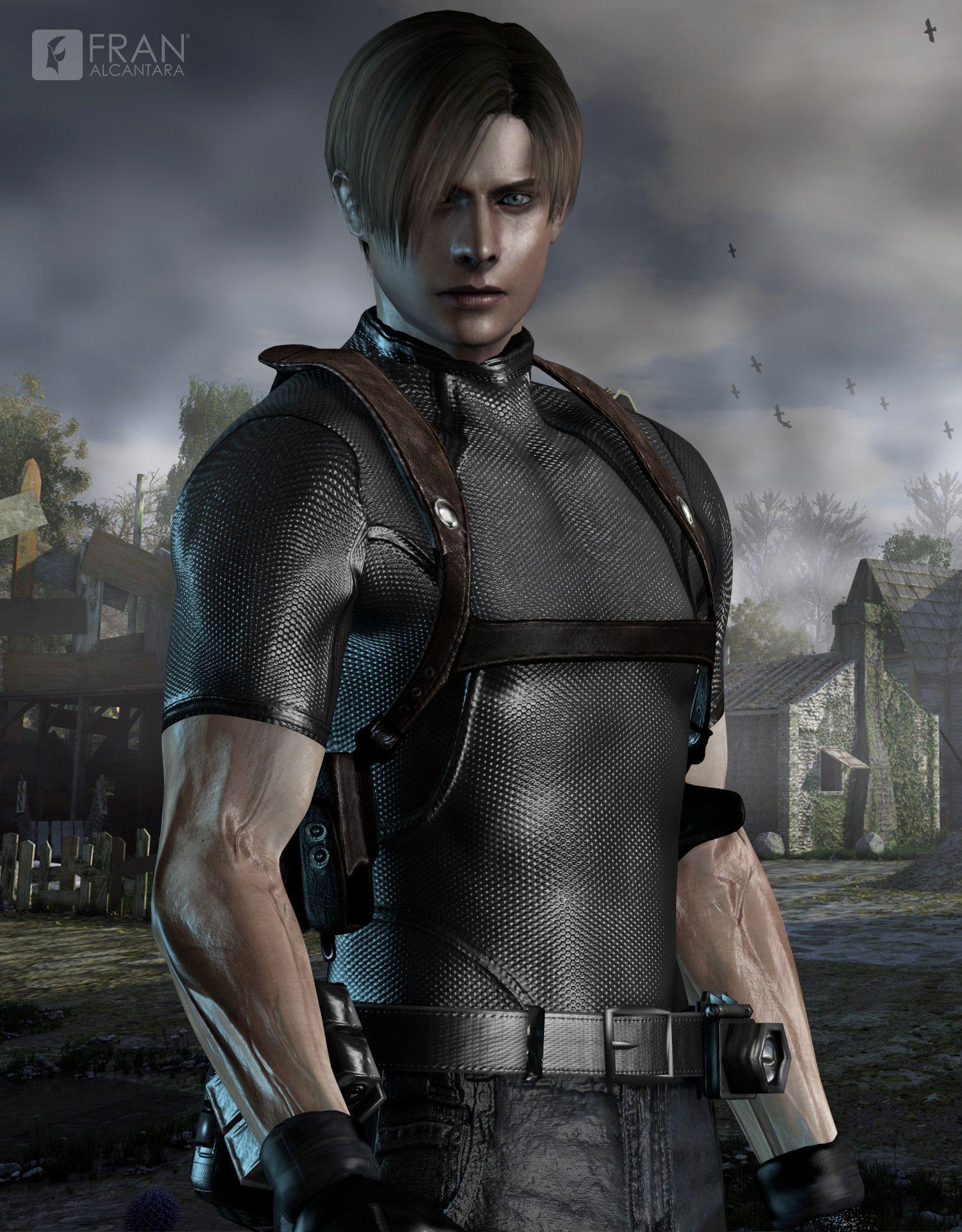 resident evil 2 leon kennedy statue