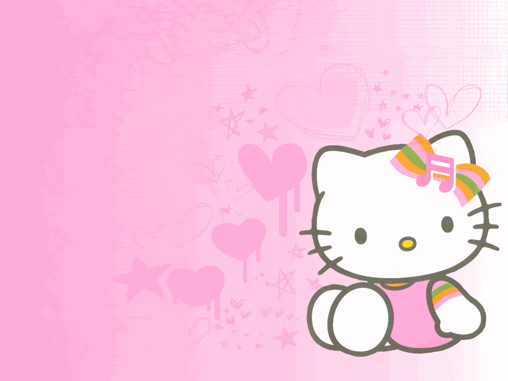 1024x768 Hello Kitty For Happy Birthday Wallpaper Full HD.  Cakes - xin chào