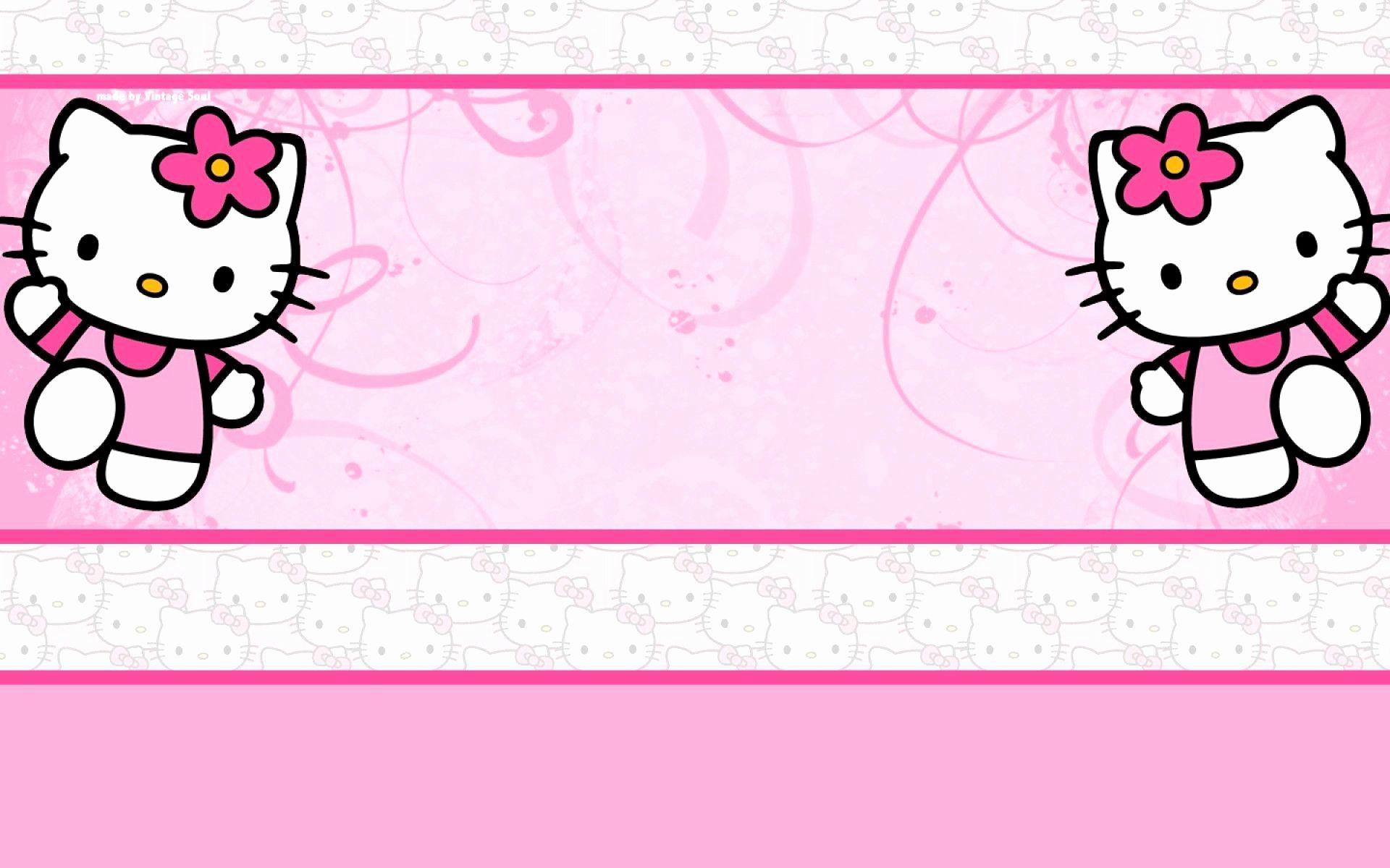 1920x1200 Thẻ sinh nhật Hello Kitty có thể in Miễn phí Sinh nhật Hello Kitty sang trọng