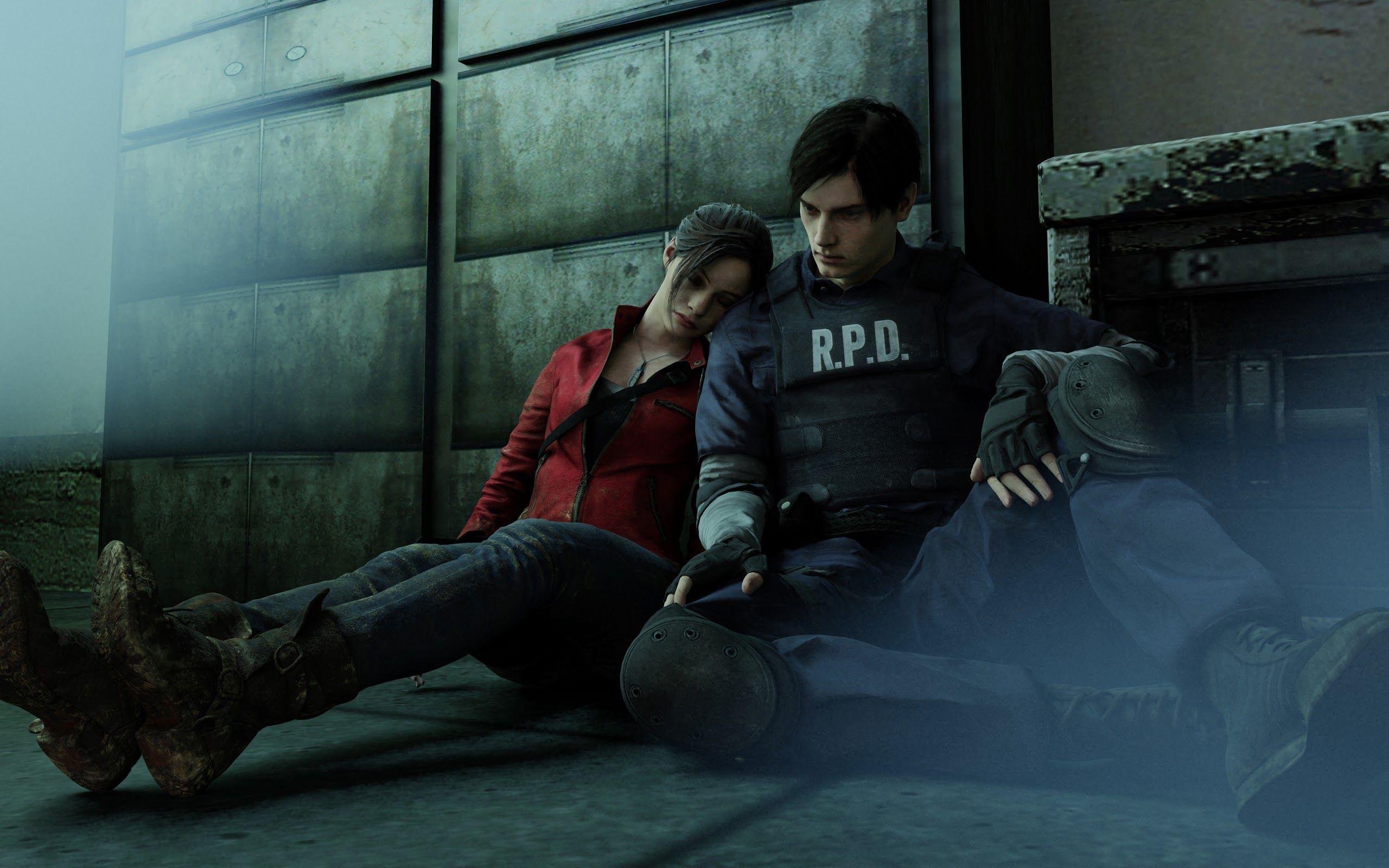 Wallpaper Resident Evil, Ada Wong, Claire Redfield, Leon S. Kennedy, Resident  Evil 2 for mobile and desktop, section игры, resolution 3840x2160 - download