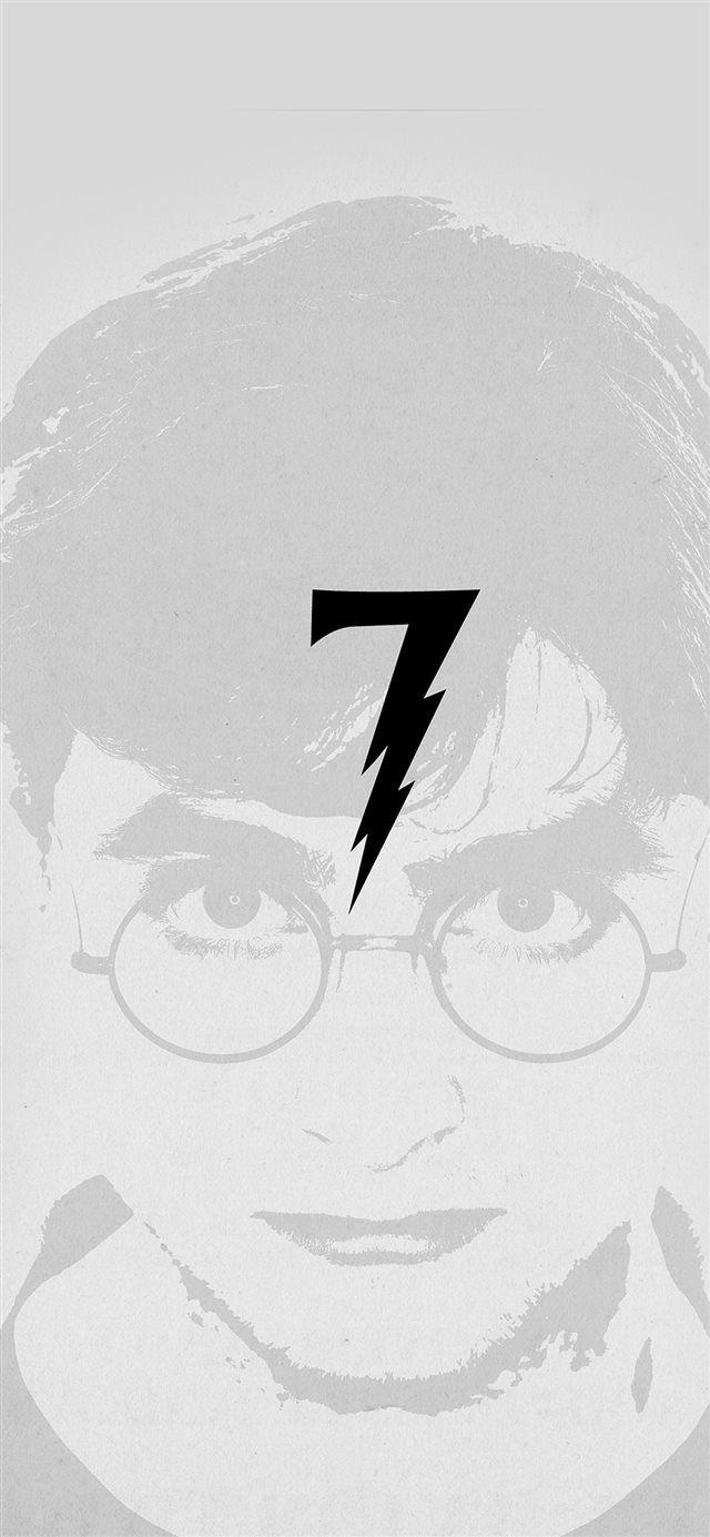 640x1385 Harry Potter Art Minimal Film Gray iPhone X Wallpaper Free Download