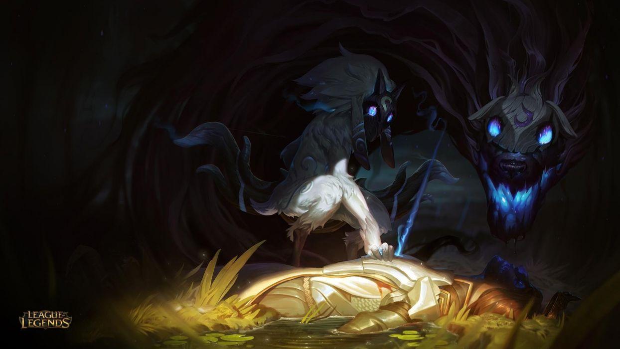 1244x700 Kindred Splash Art Of Legends wallpaperx1080