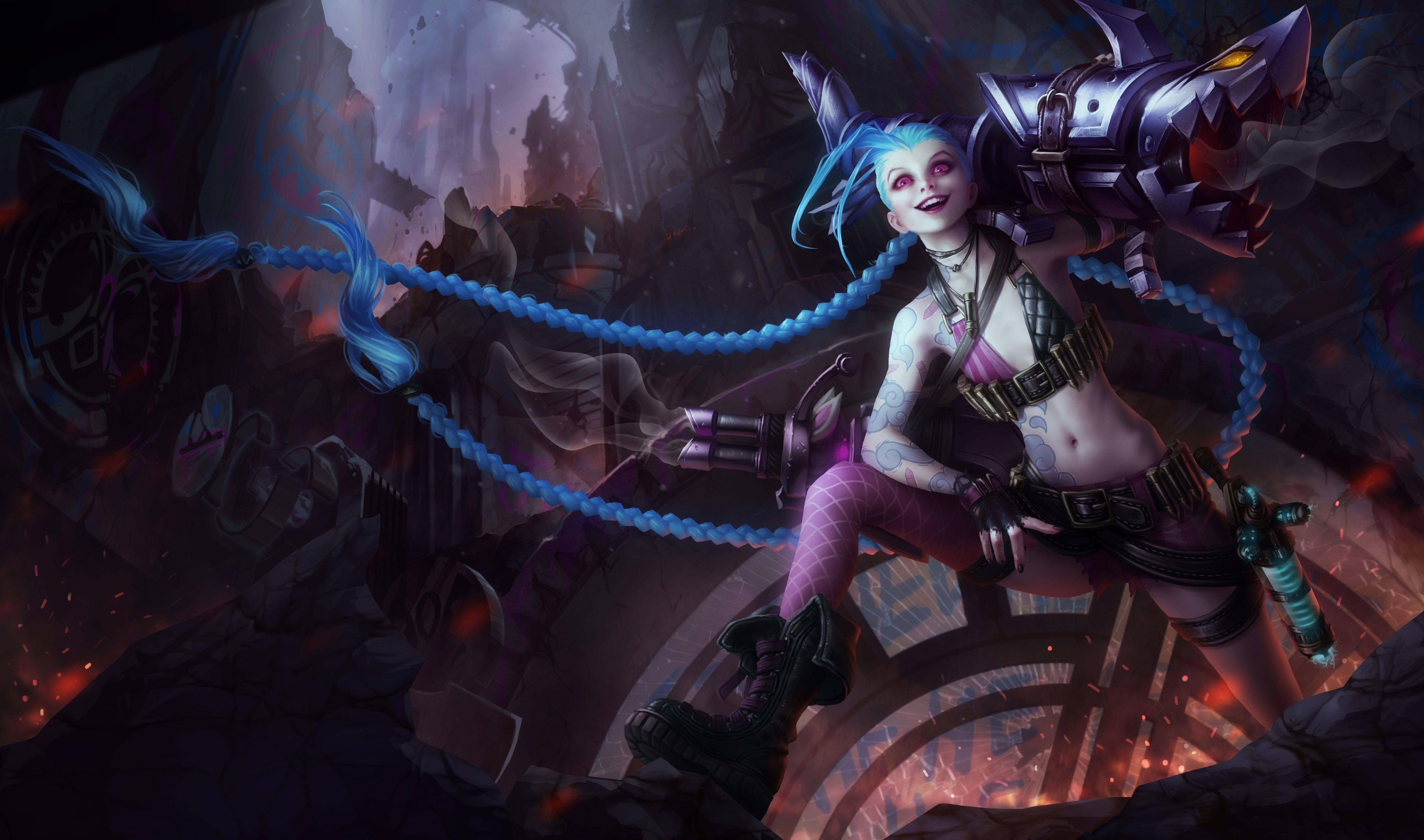6000x3541 Classic Jinx. Wallpaper & Fan Arts. League Of Legends