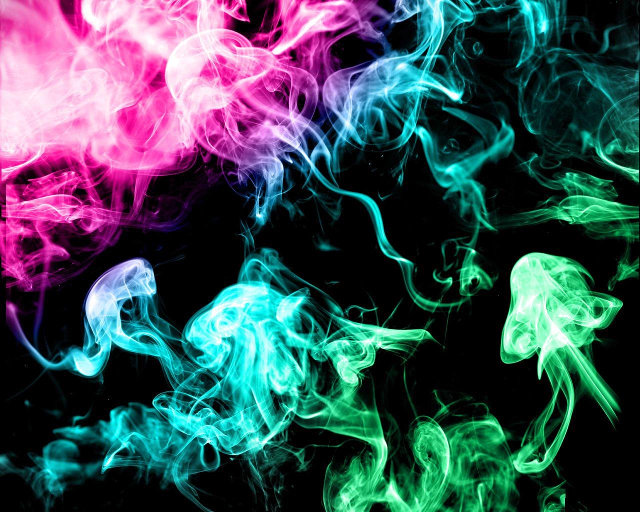 1280x1024 Widescreen Wallpaper Of Colored Smoke, Cool Background