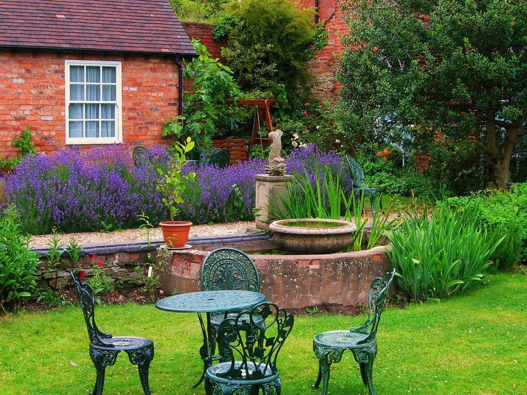 1024x768 Nature Garden House Wallpaper (22). دردشة جات توب موق
