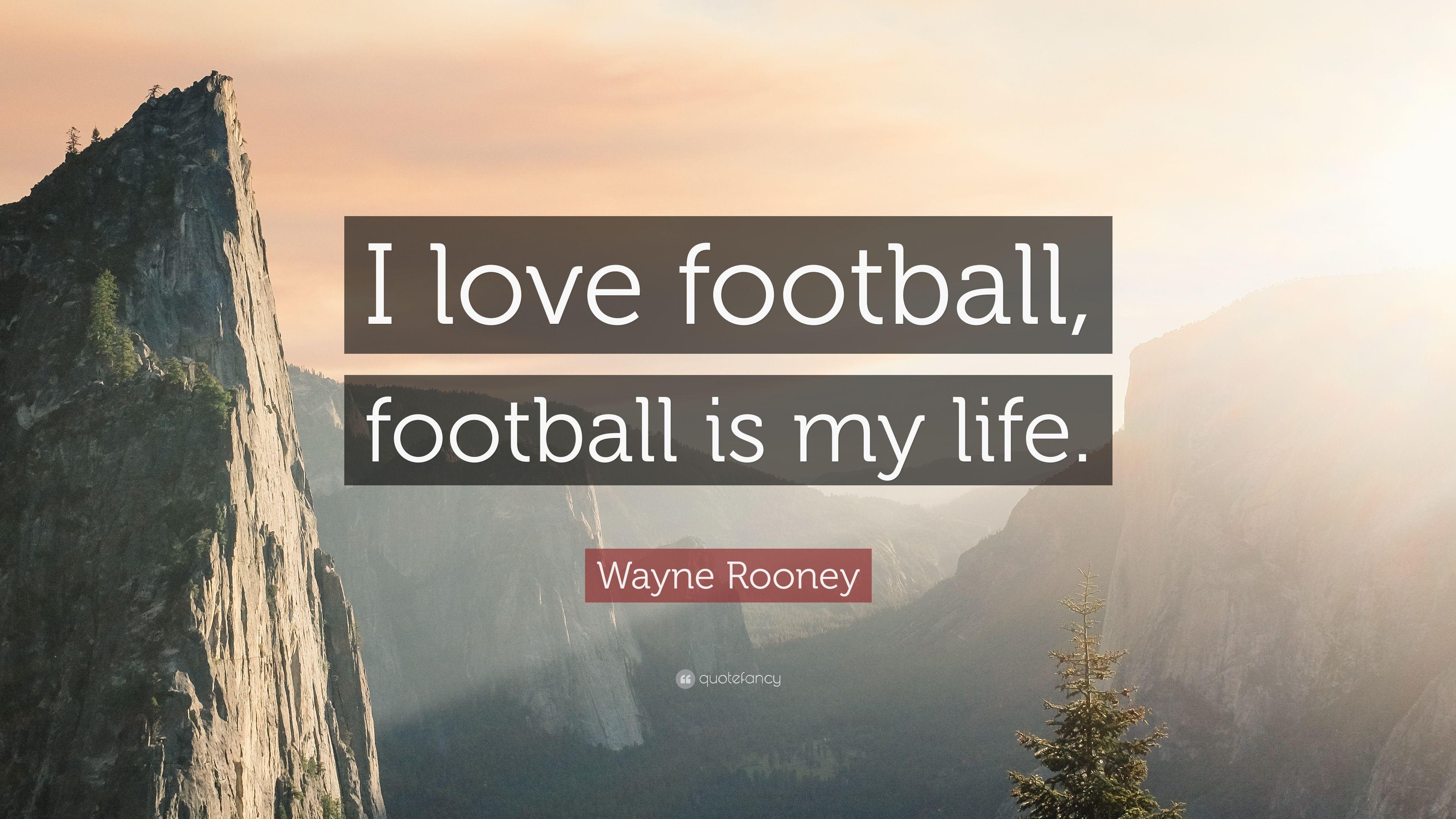 3840x2160 Wayne Rooney Quote: “I love football, football is my life.” 12
