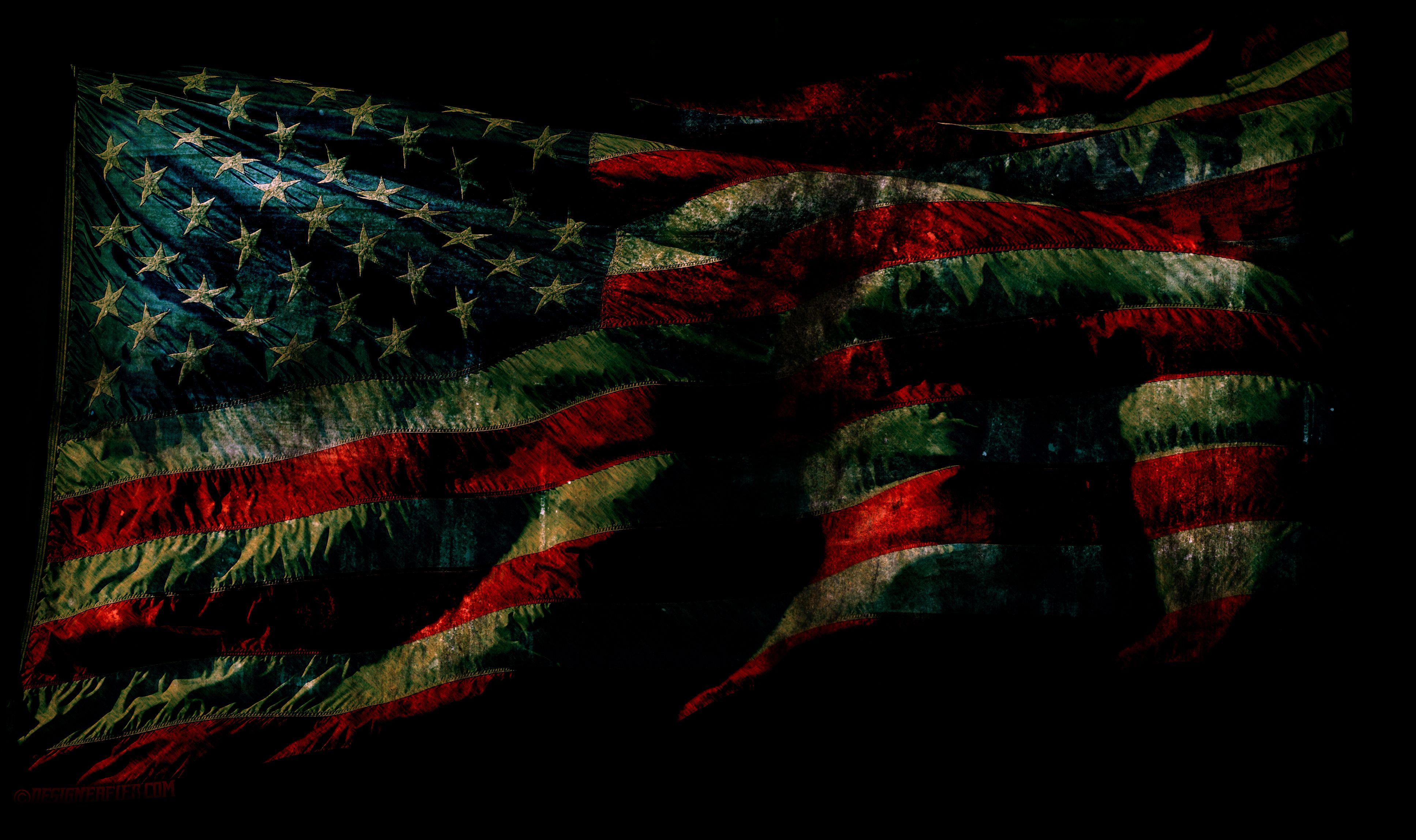 3872x2297 American Flag Wallpaper