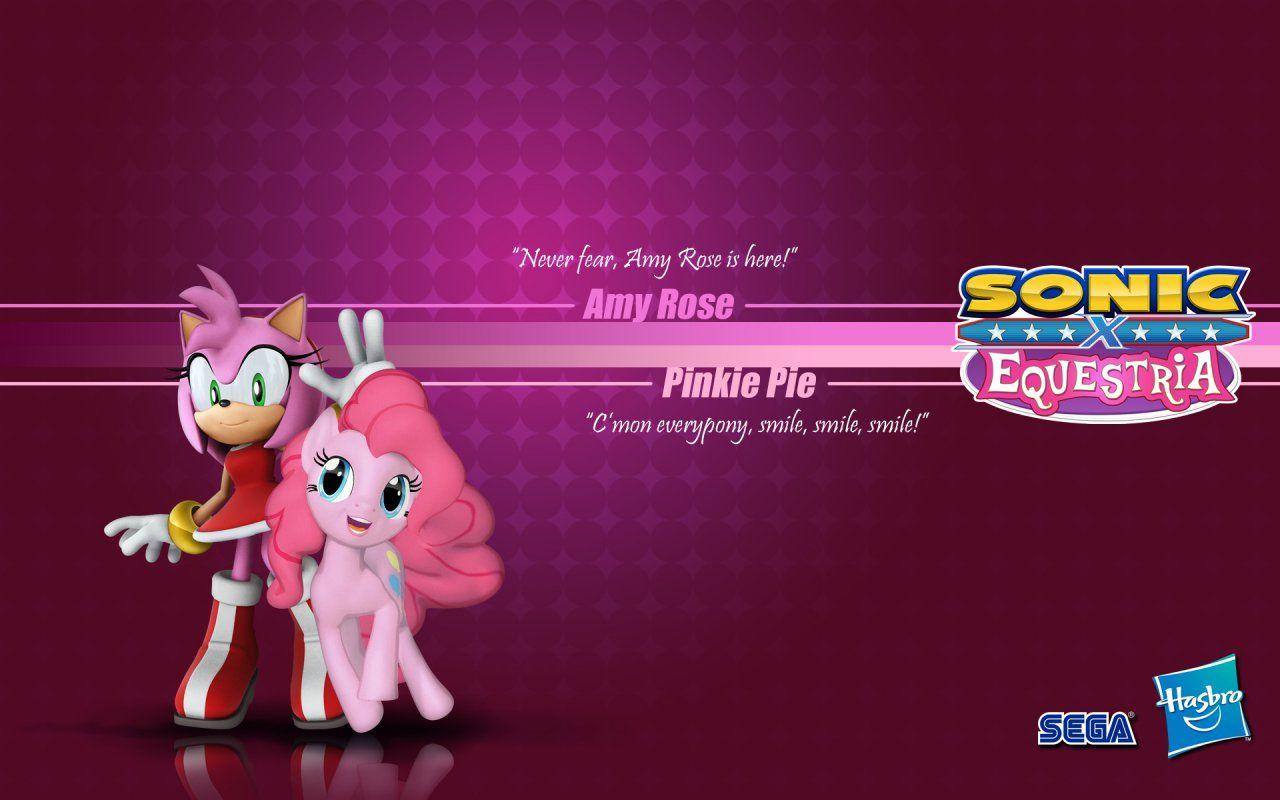 1280x800 Sonic X Equestria Pie X Amy Rose, HD Wallpaper