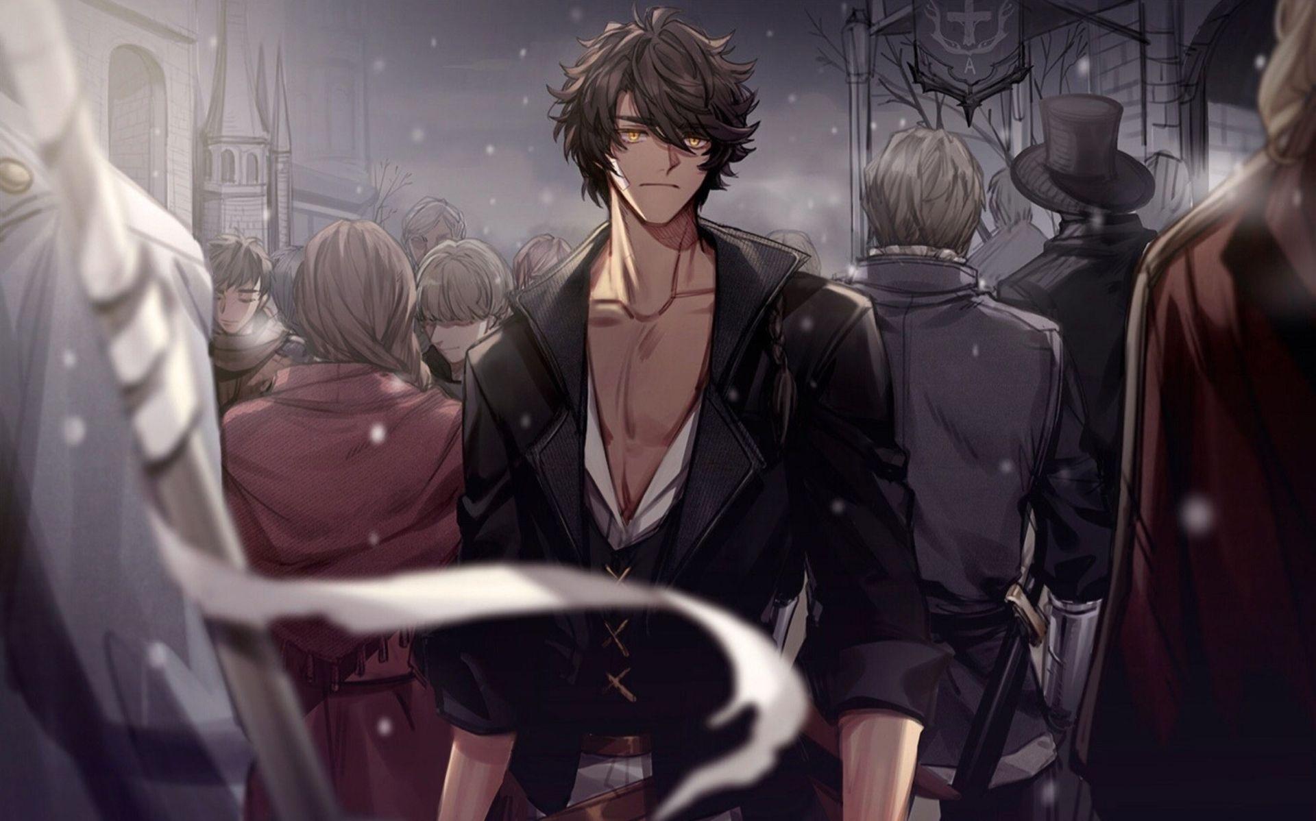 1920x1198 Alone Anime Boy Wallpaper HD