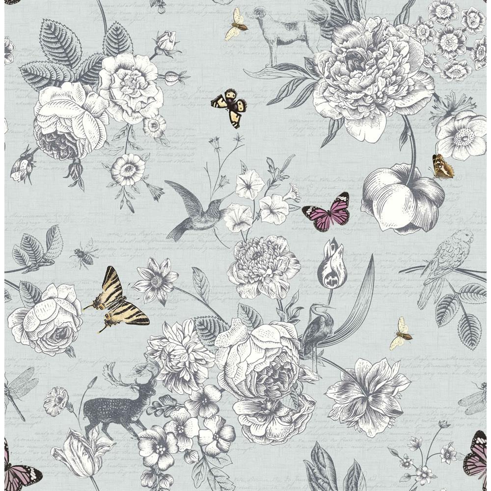 Birds Butterfly Fabric Wallpaper and Home Decor  Spoonflower