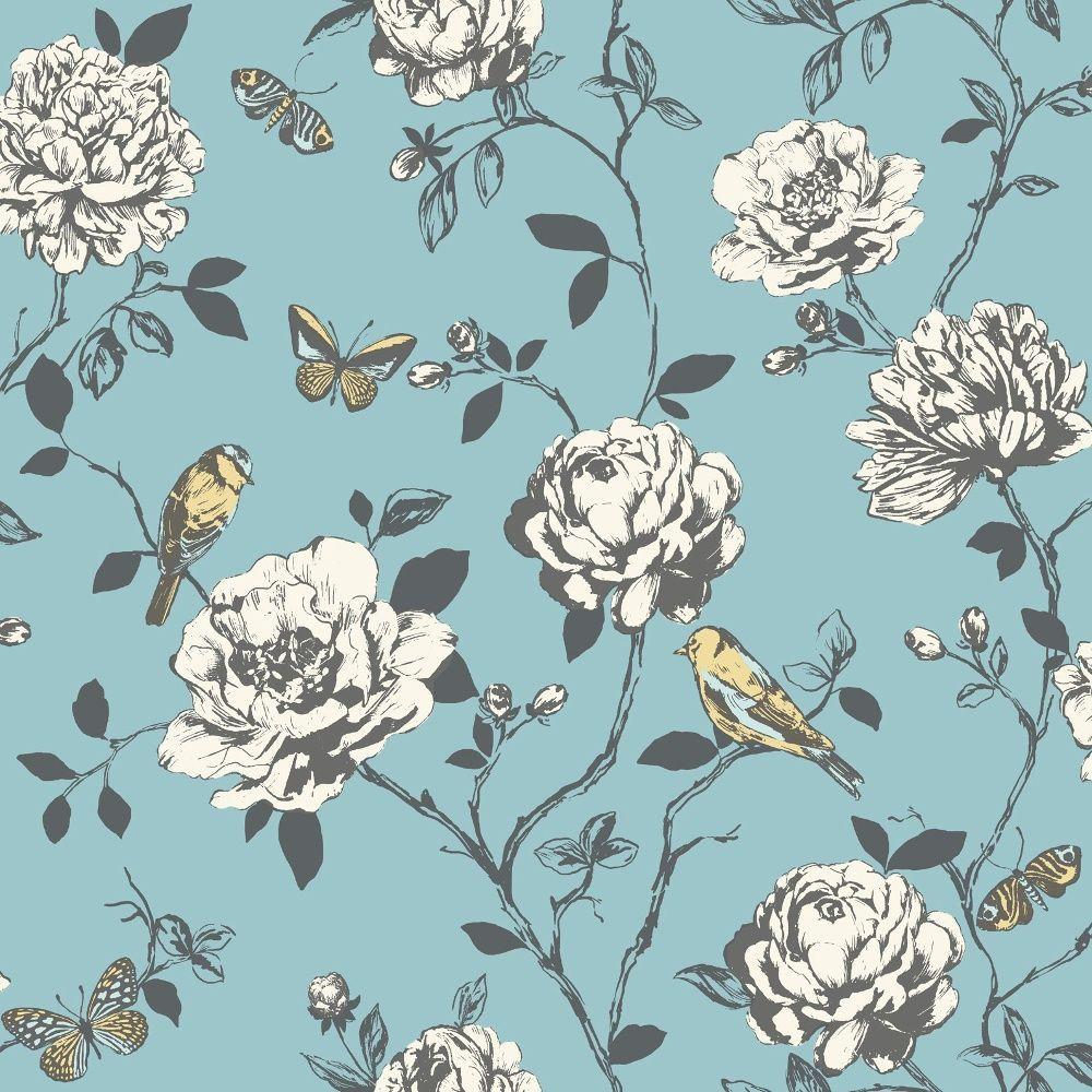 Wallpaper Pattern of Branches with White Flowers with Birds and Butterflies  in Light Green Background Spring Atmosphere Stock Illustration   Illustration of animals design 280299135