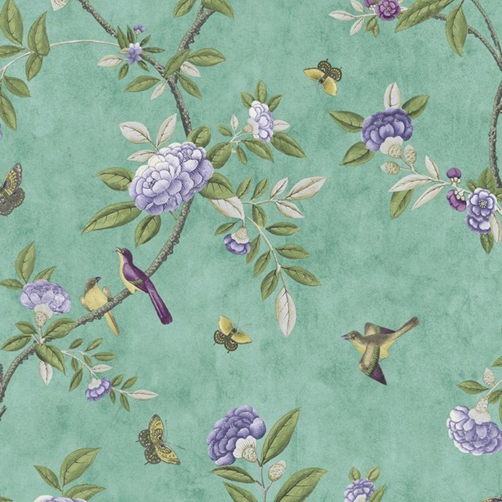 1000x1000 Free download Graham Brown Chinoiserie Bird Butterfly Floral Leaf
