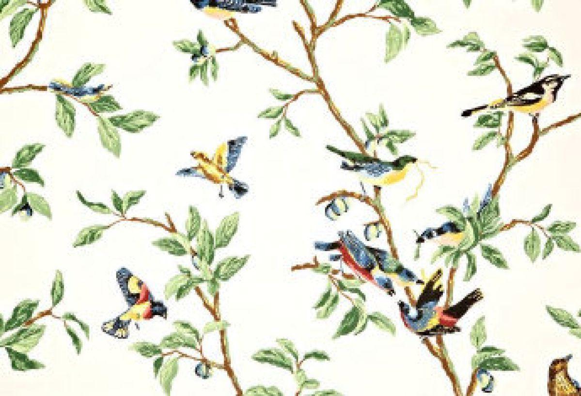 1199x817 Gracie Wallpaper Knock Off: Beautiful Birds And Blooms On A Budget