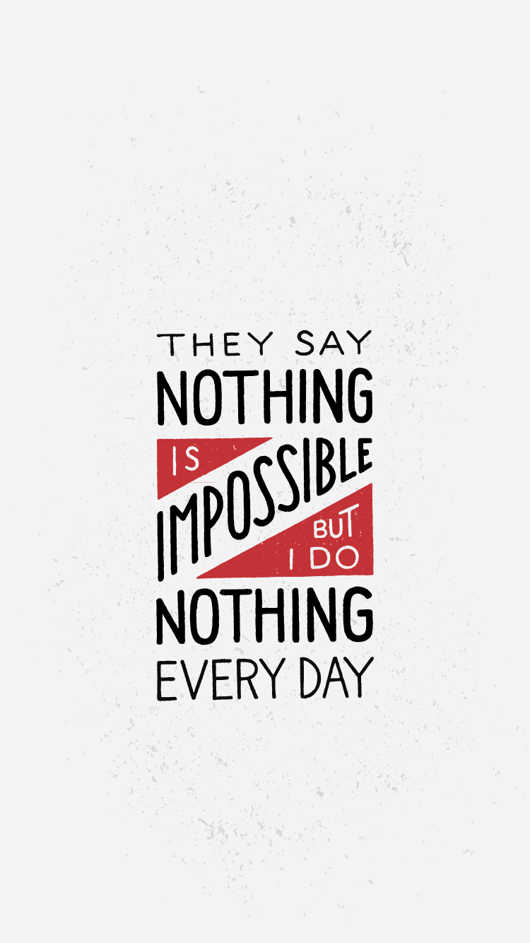 Wallpaper ID 620768  Motivational text impossible nothing 720P Misc  free download