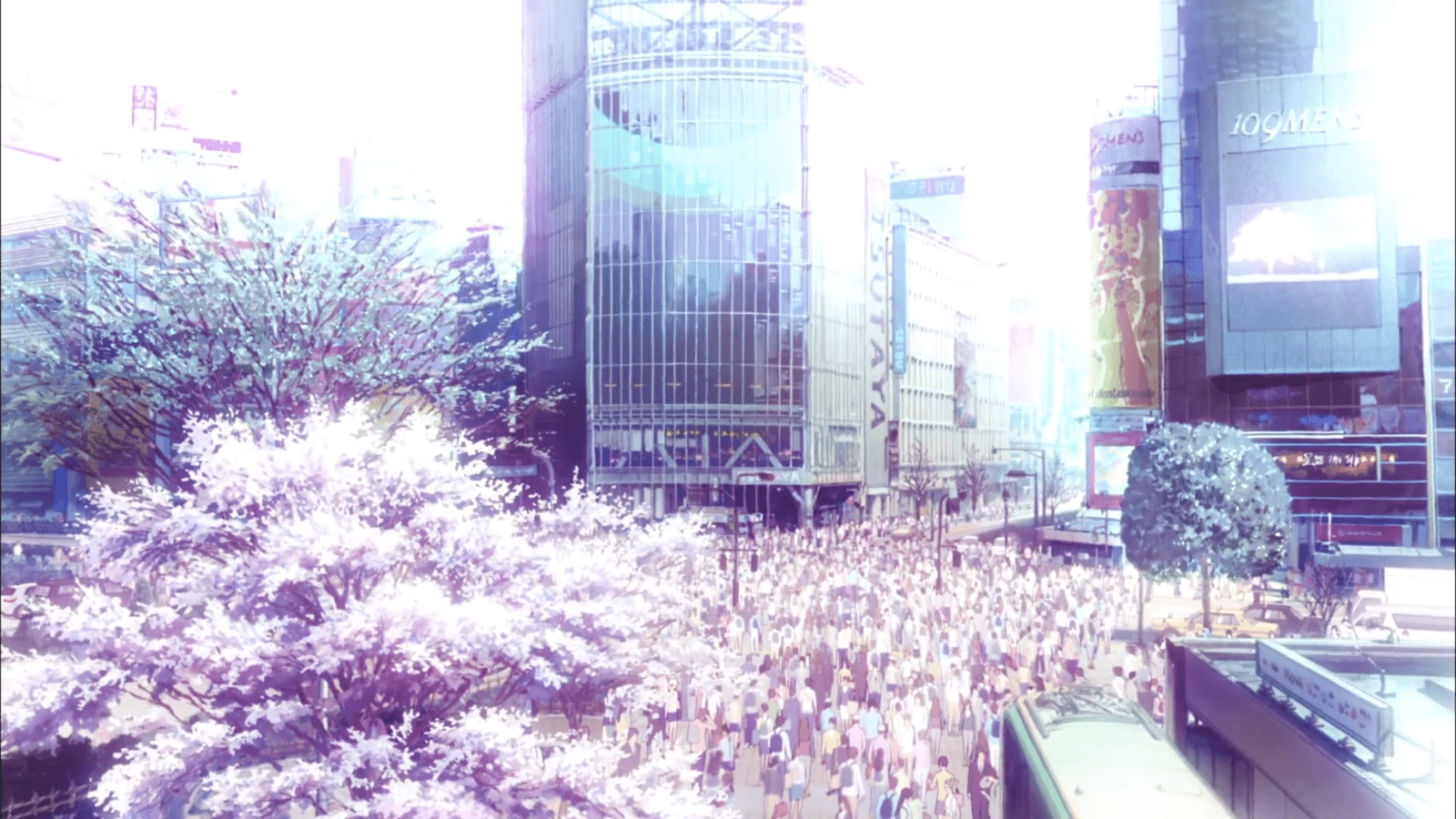 1600x900 Sakura on the city no Ko Boy and the Beast