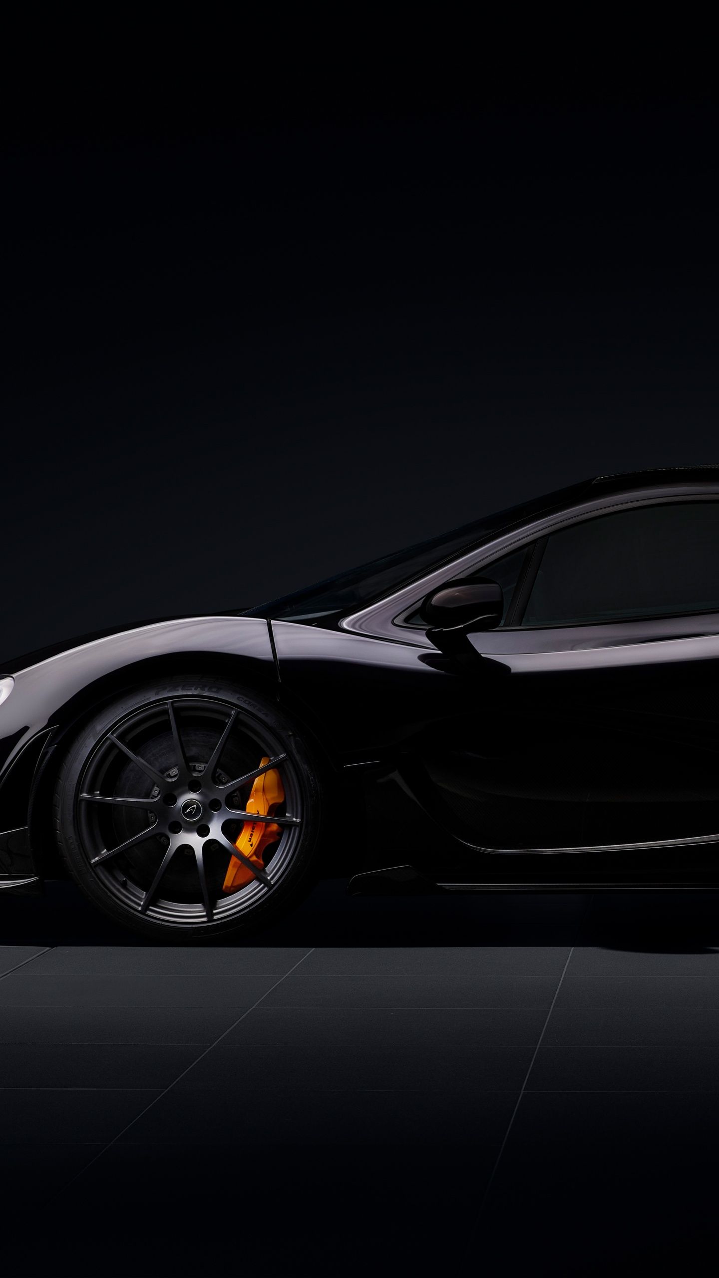 1440x2560 McLaren P1 Wallpaper 4K, 8K, Black cars, Dark background