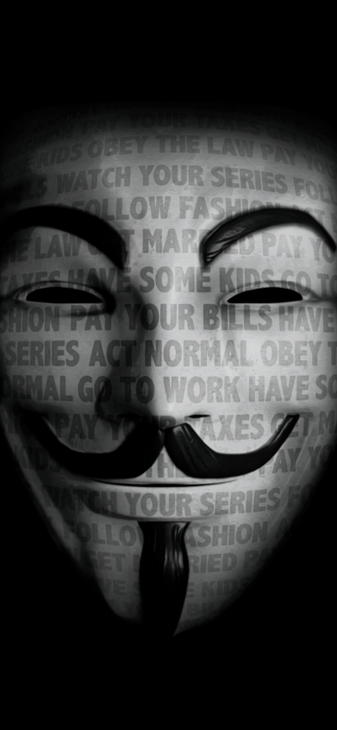 1080x2340 Anonymous Wallpaper 4K, 8K, Hacker, Mask, 5K