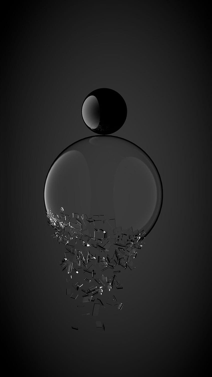 850x1511 Black +100 iPhone in black screen mobile HD phone wallpaper