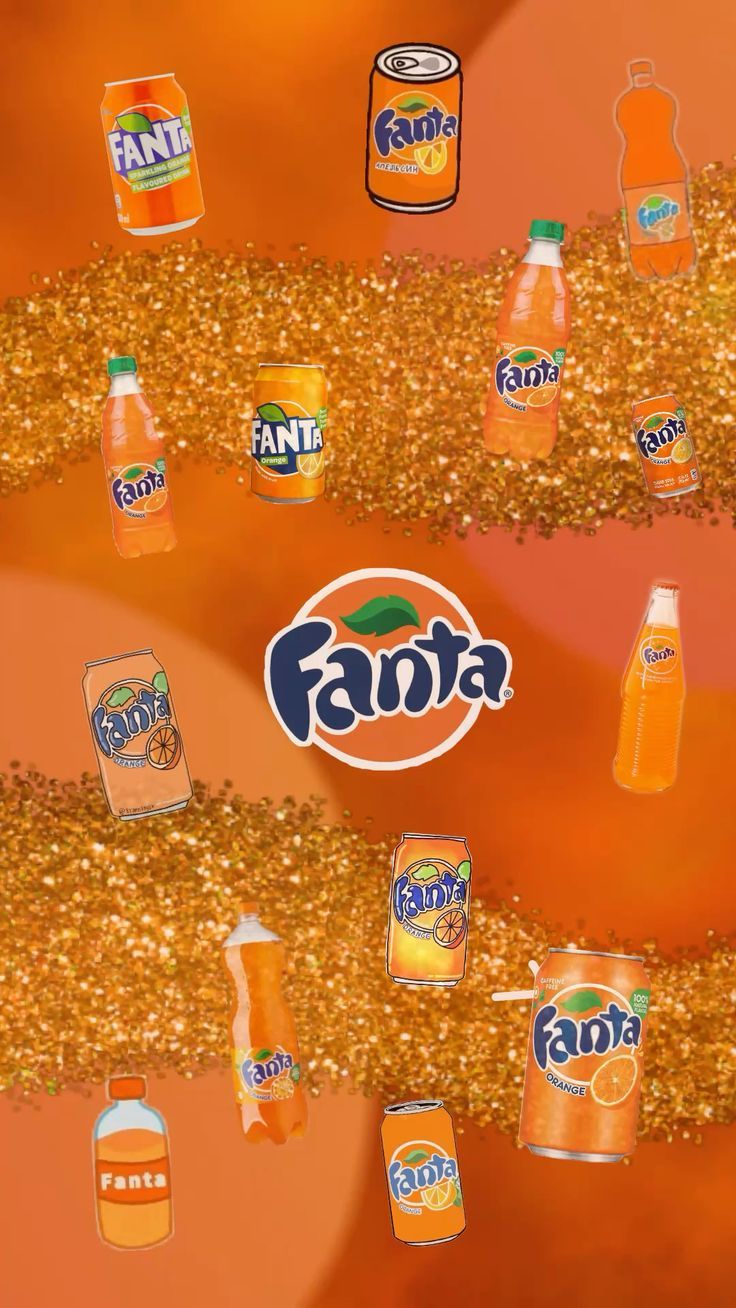 736x1308 orange fanta wallpaper for phone!!