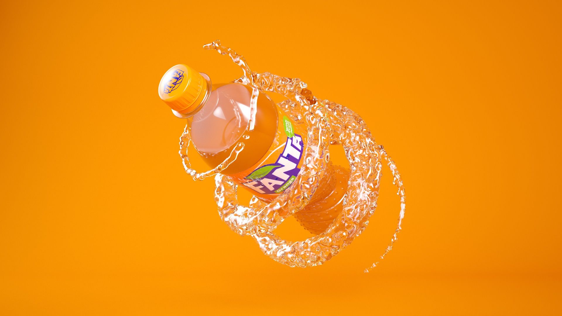 1920x1080 Fanta Orange Wallpaper