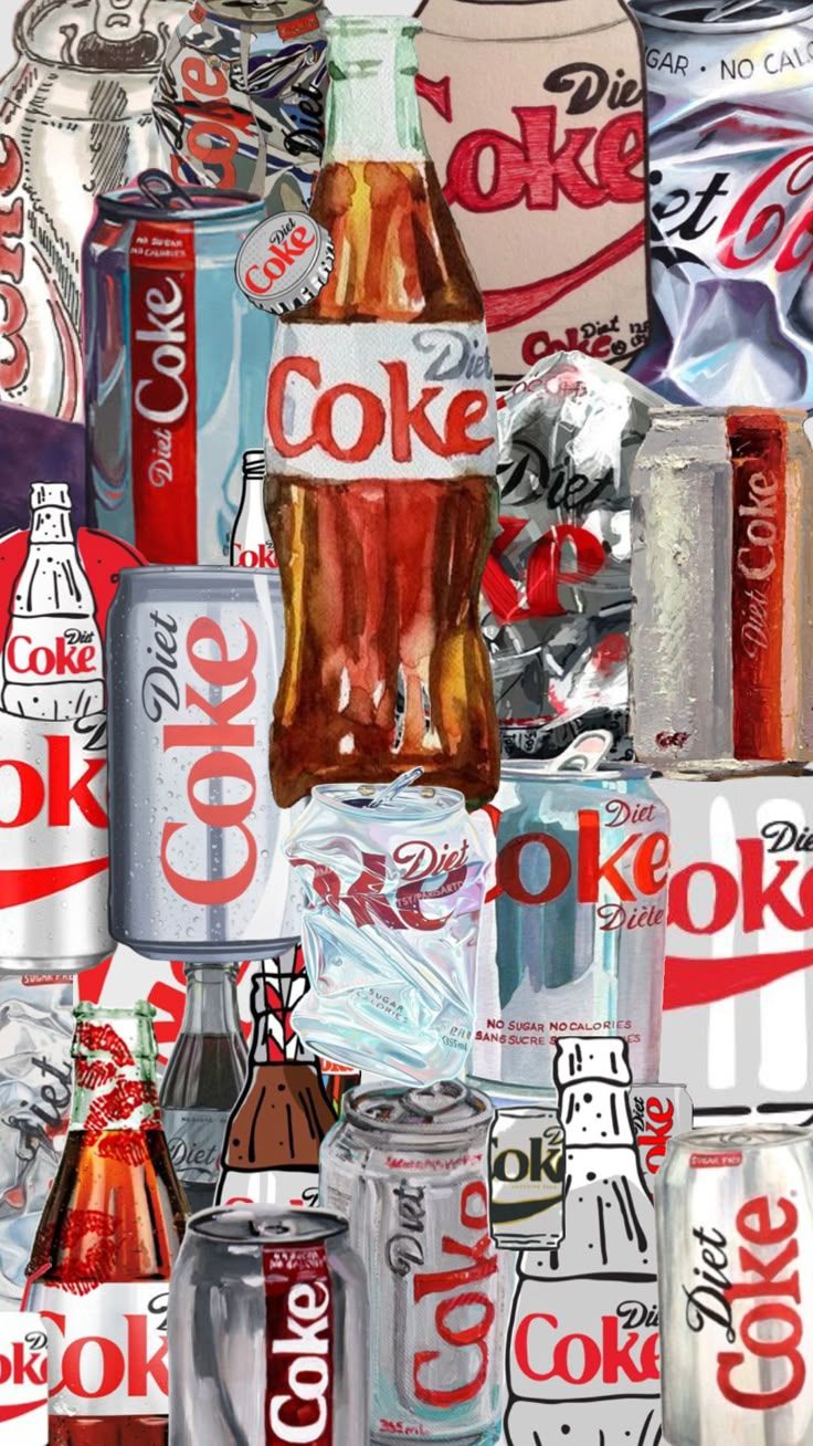 736x1308 Diet Coke collage #dietcoke #drinks