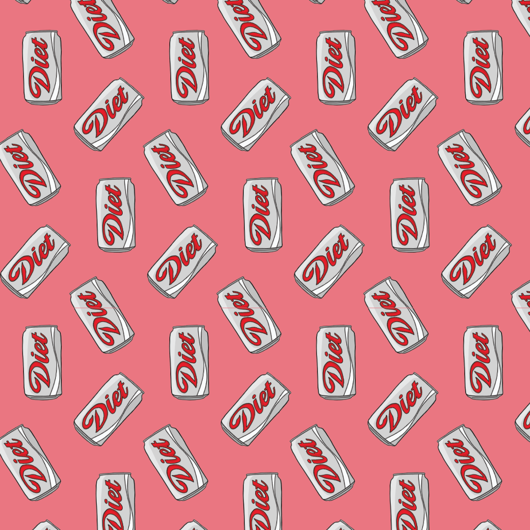 1080x1080 Diet Soda Can Wrapping Paper Roll