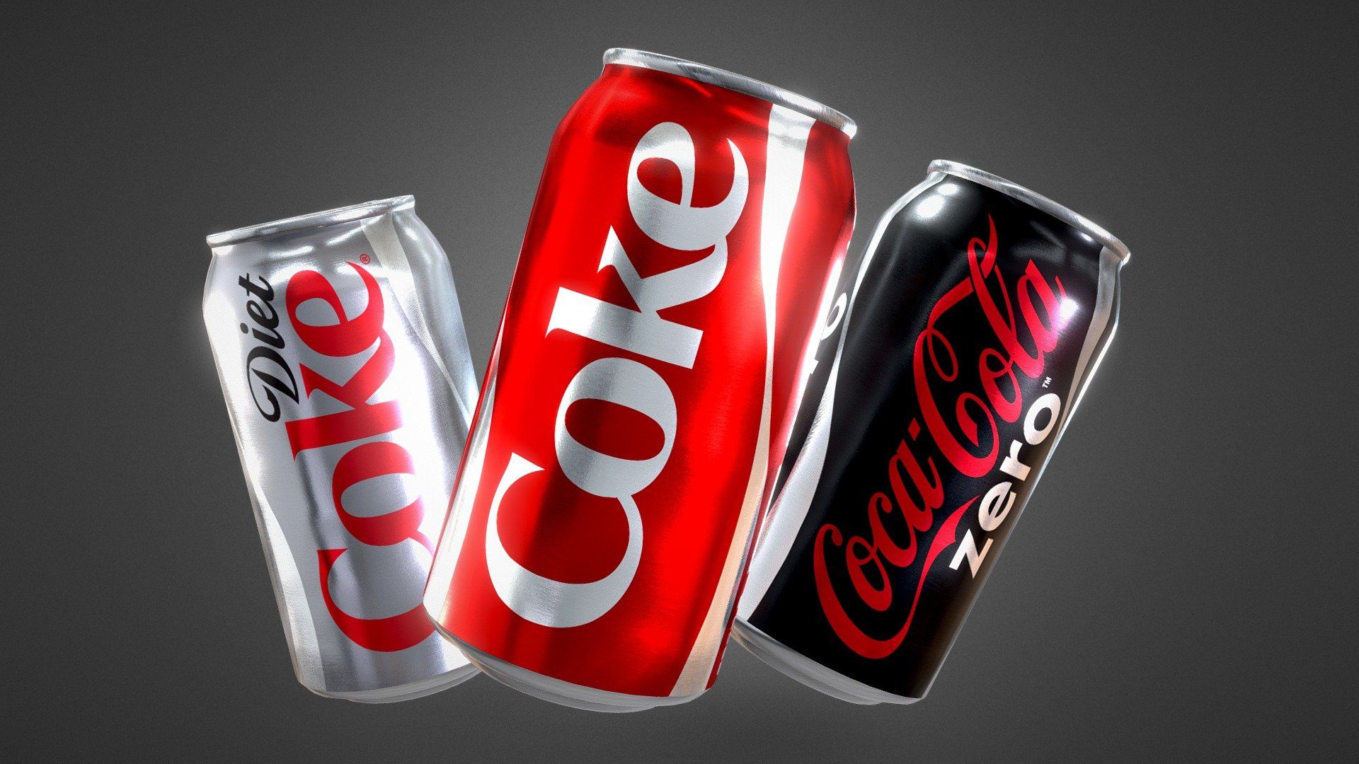 1920x1080 Coca Cola Cans, Zero, Diet Coke Sodas model by PatrickZhiaran [a3082d7]