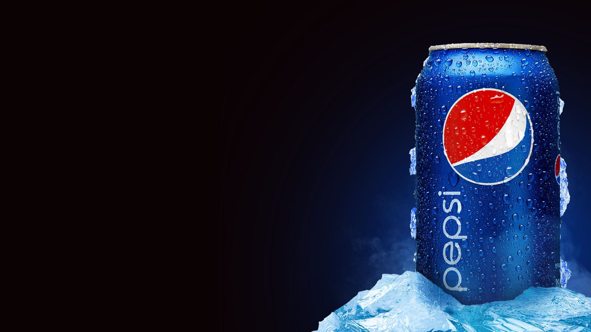 1920x1080 Wallpaper ice, drops, Bank, ice, drink, cola, pepsi, Cola for mobile and desktop, section еда, resolution 1920x1080