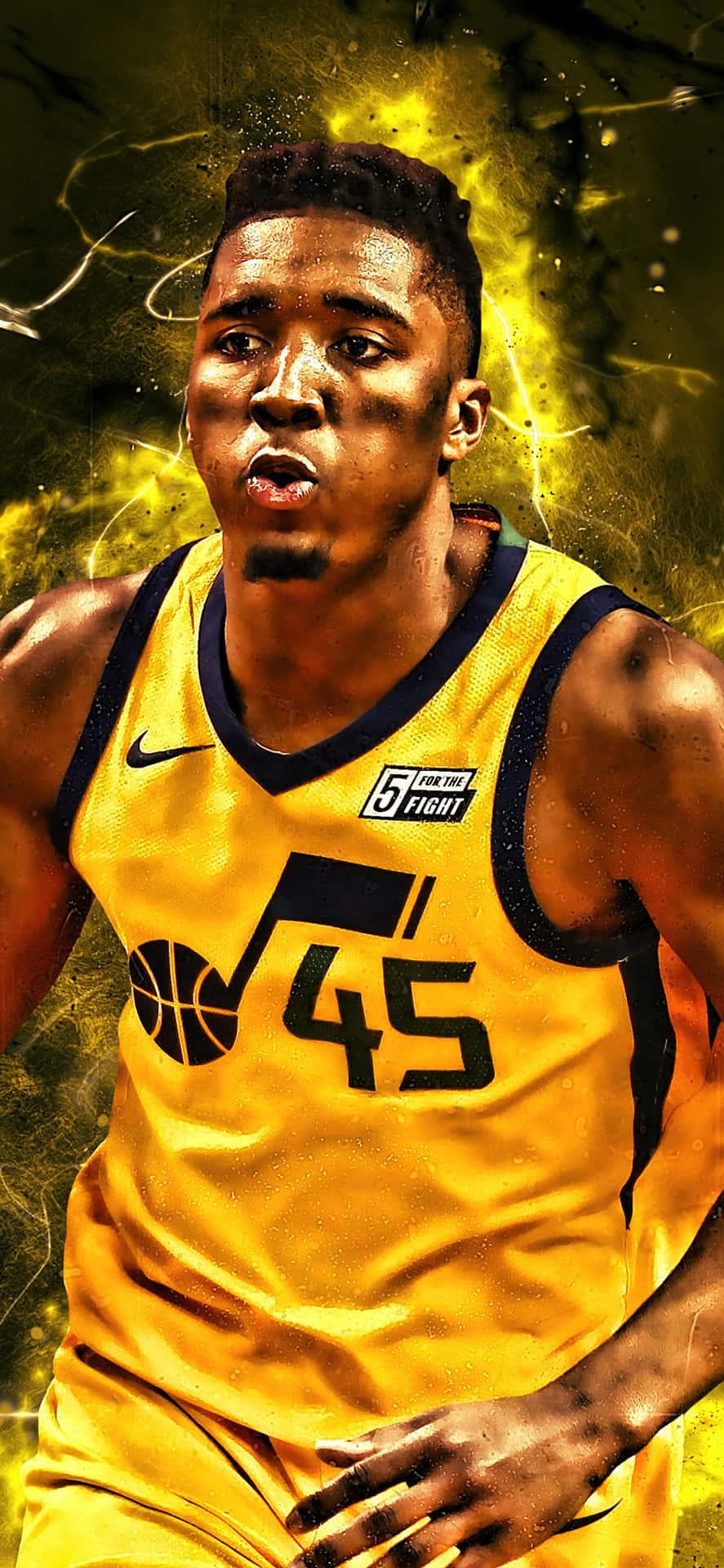 887x1920 Donovan Mitchell iPhone Wallpaper