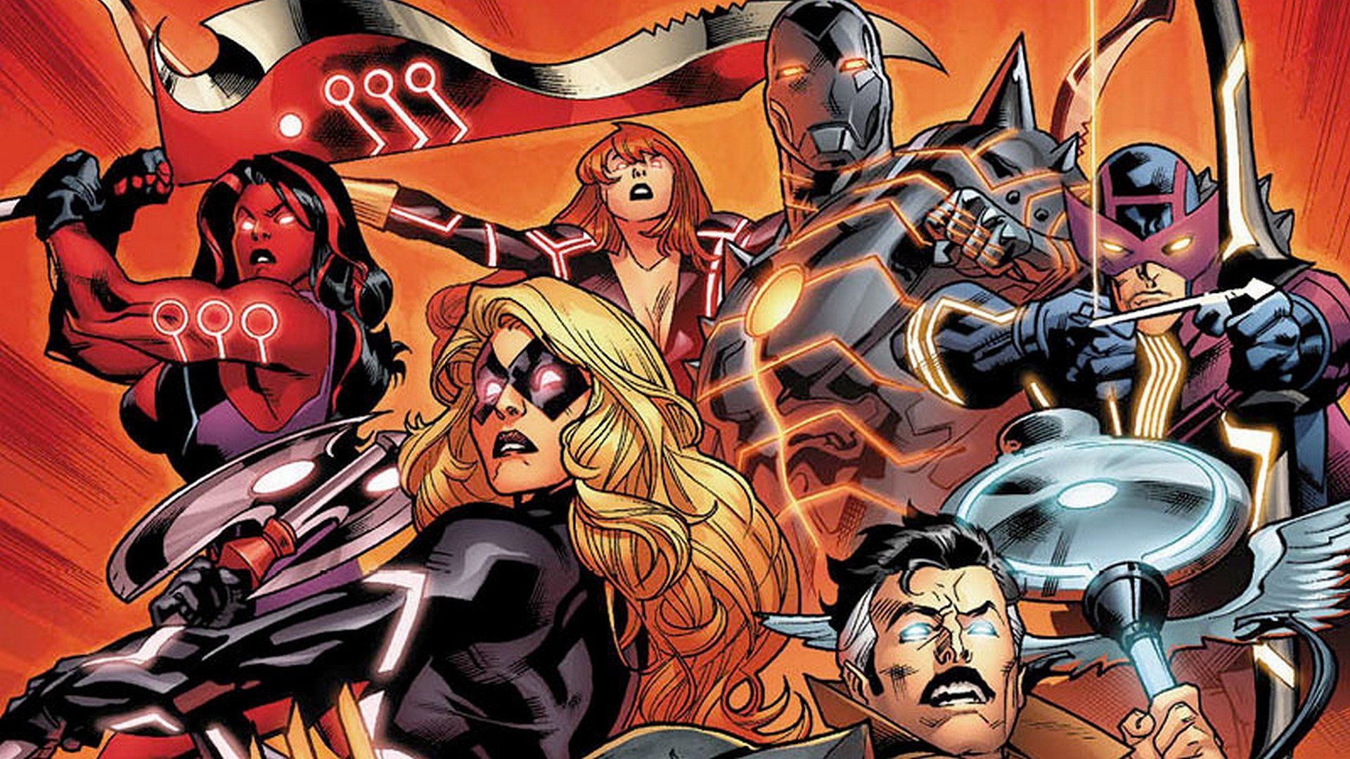 1920x1080 Fear Itself Heroes Unite: Ms. Marvel, Red She Hulk & Marvel Legends HD Wallpaper
